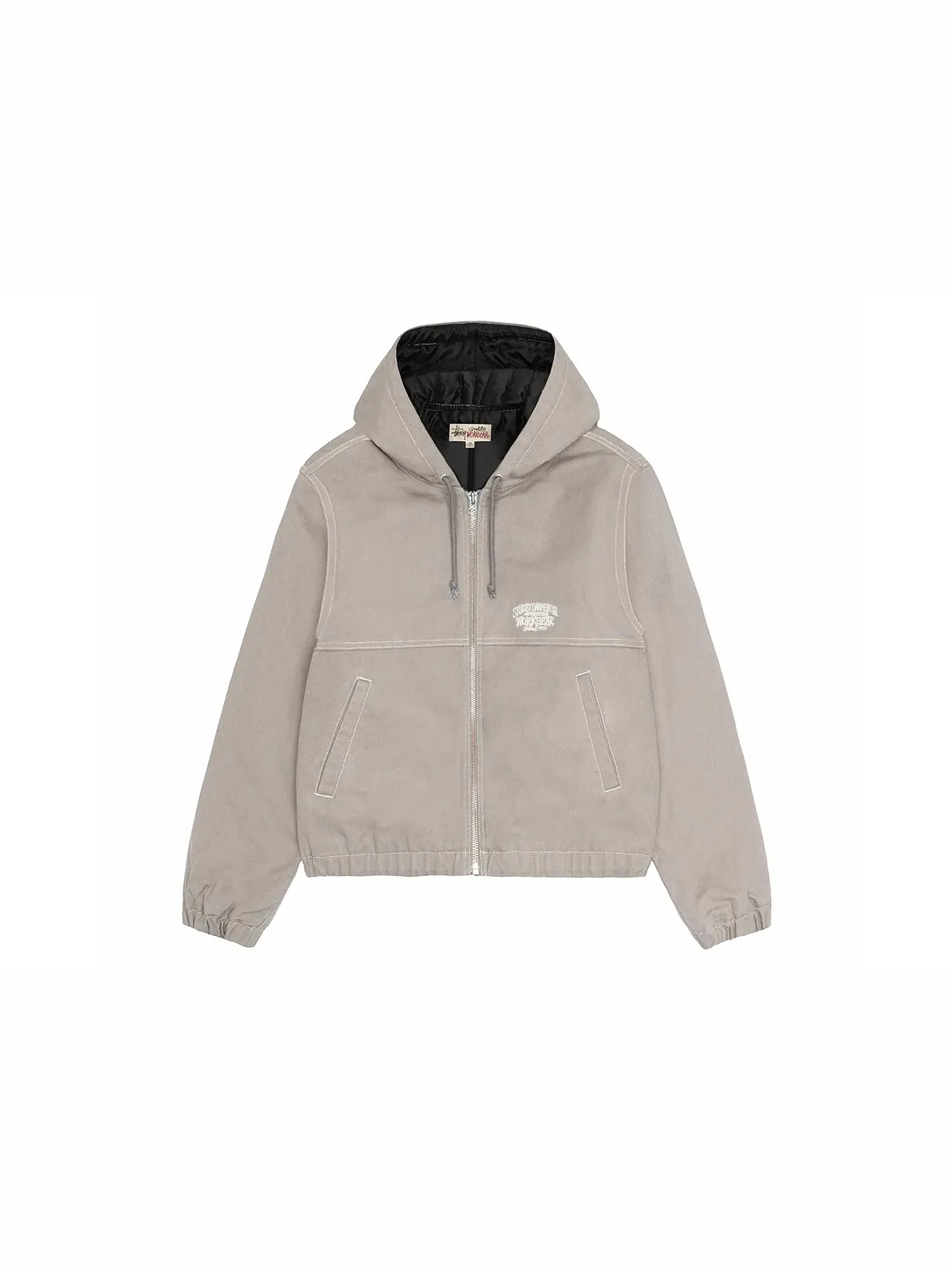 Мужская куртка с контрастной строчкой Stussy Grey — изображение 1 из 1