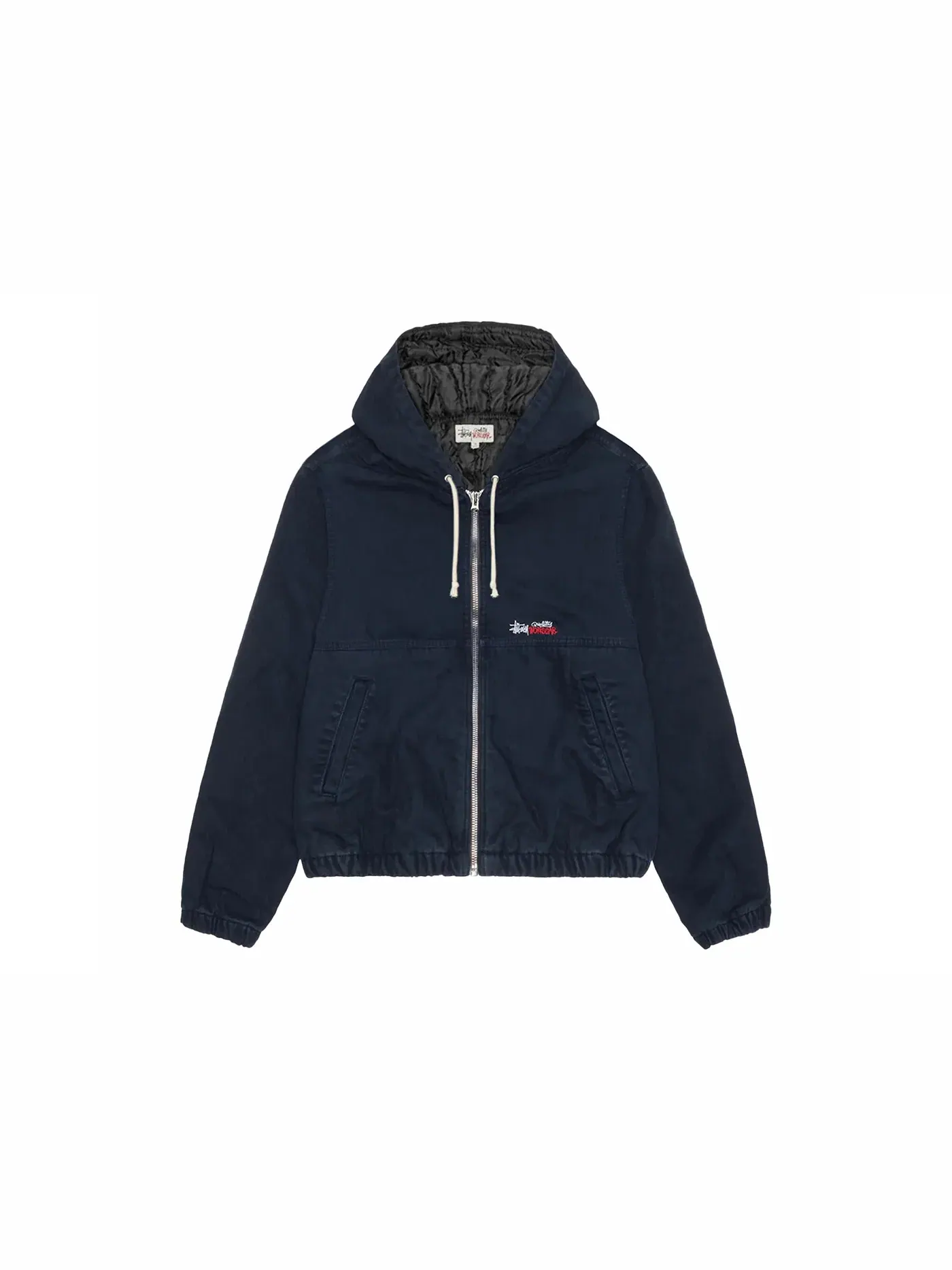 Мужская утепленная куртка из канваса Stussy Jacket — изображение 1 из 2, темно-синий