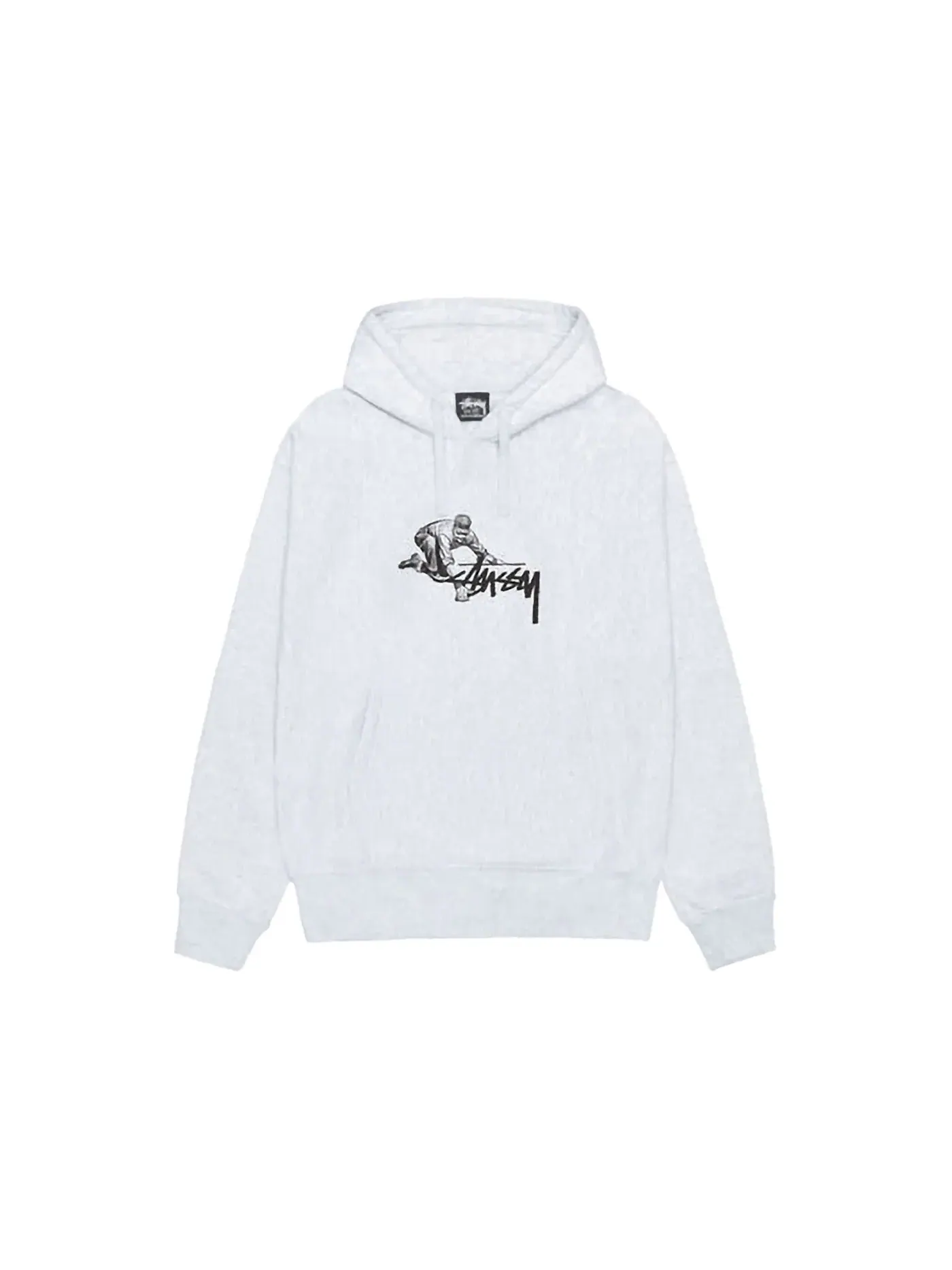 Мужской худи Stussy Hoodie — изображение 1 из 2, пепельный вереск