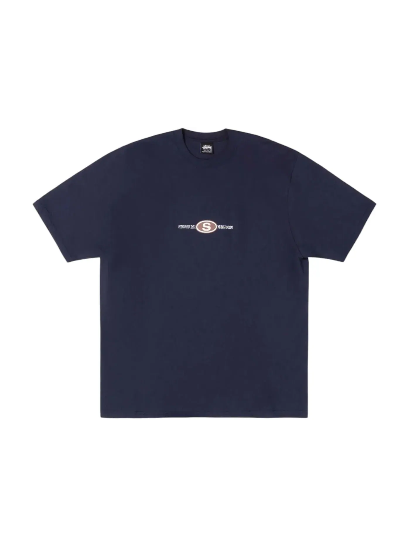 Мужская футболка с принтом Stussy Tee — изображение 1 из 1, темно-синий