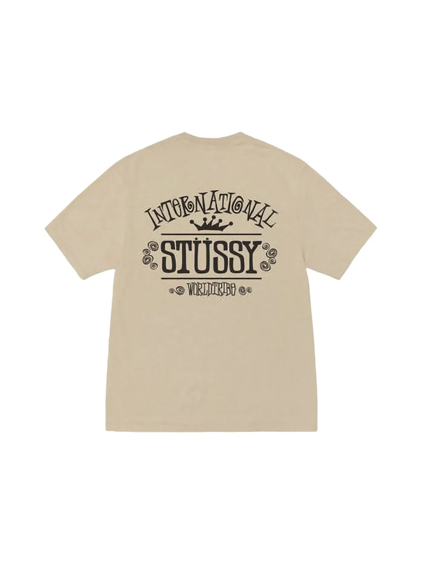 Мужская футболка с пигментным окрашиванием Stussy Tee — изображение 1 из 2, хаки