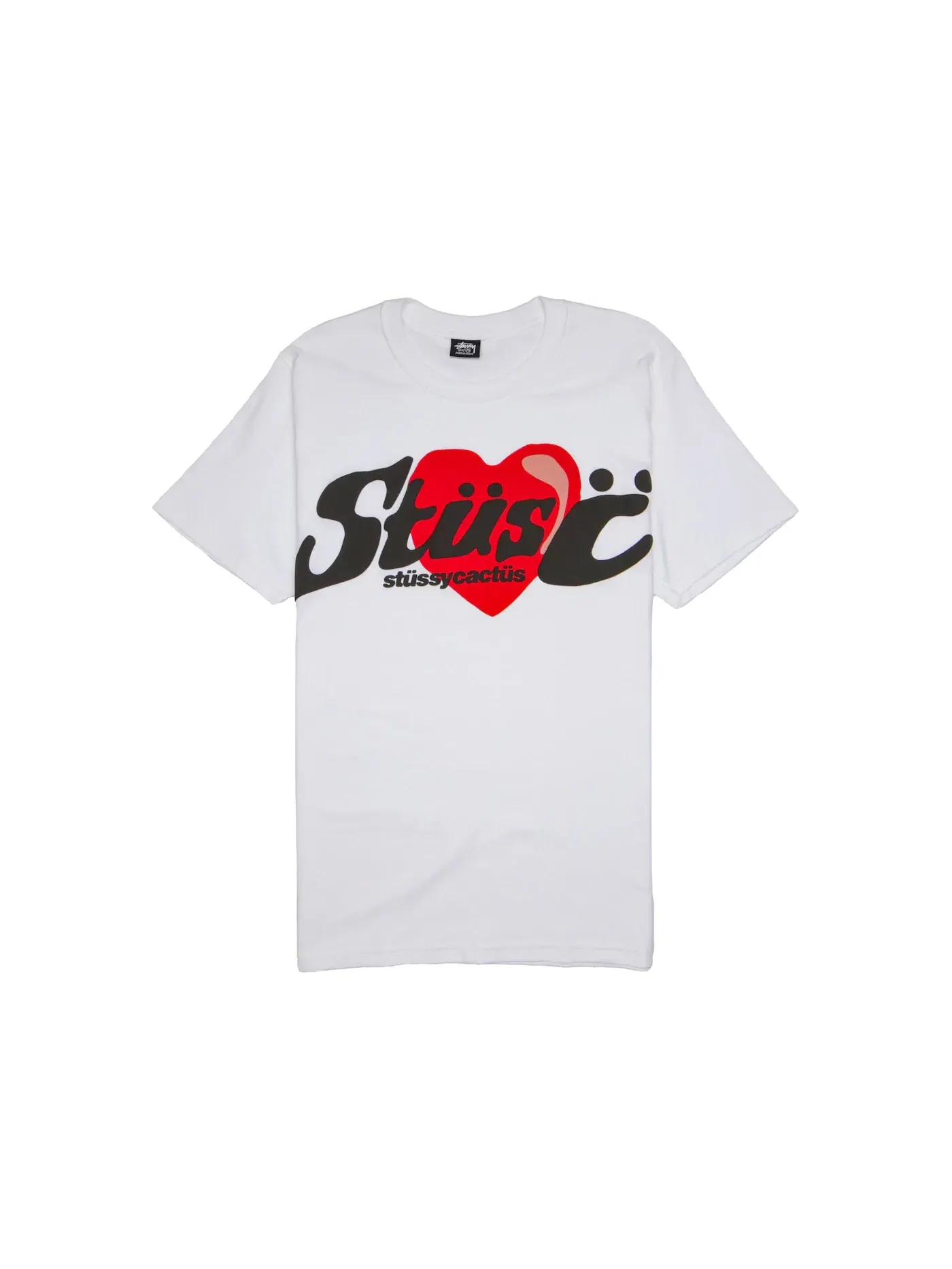 Мужская футболка с принтом T-shirt Stussy — изображение 1 из 2, белый