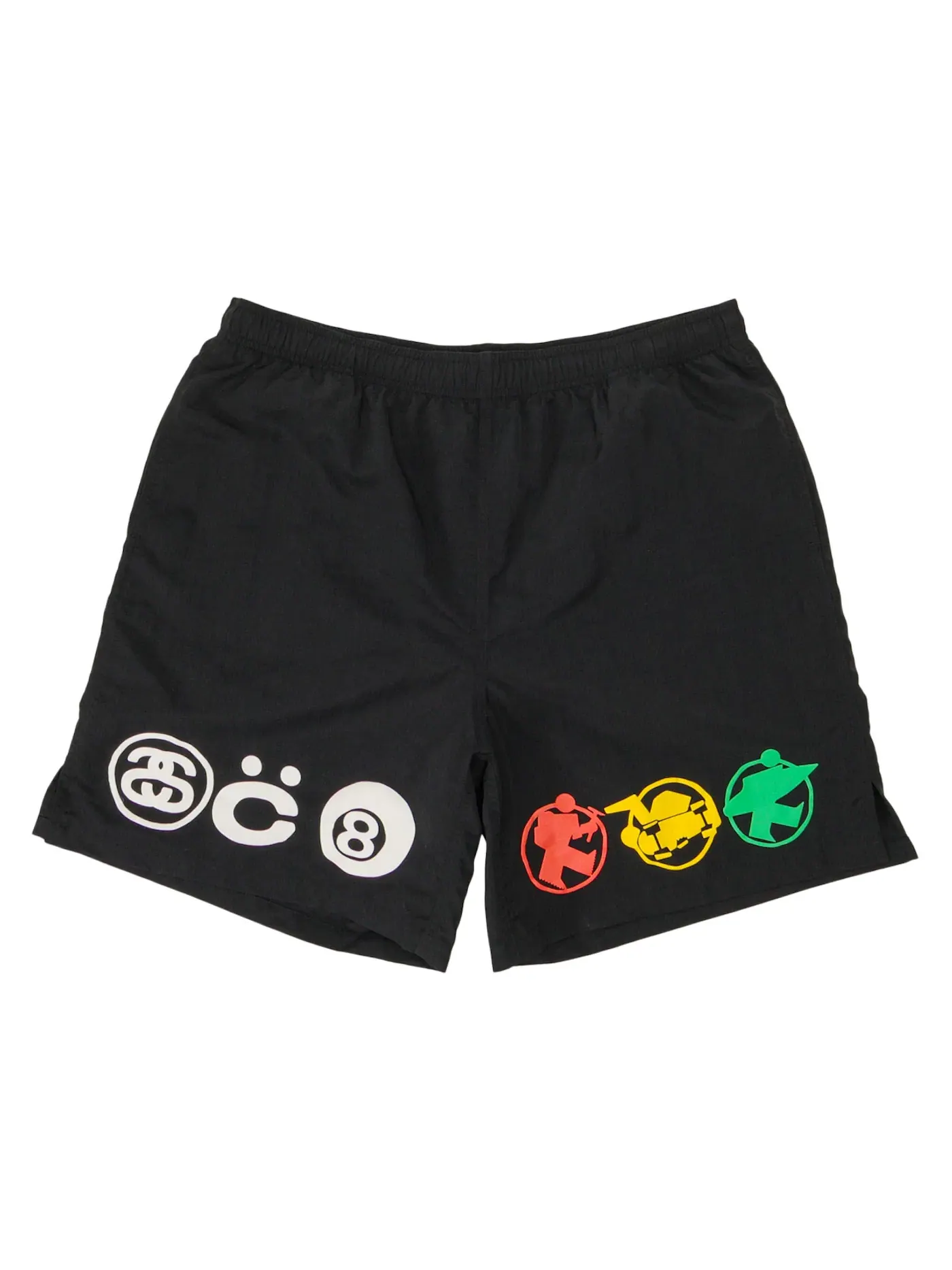 Мужские шорты с принтом Stussy x CPFM Icon Water Shorts Stussy — изображение 1 из 2, черный