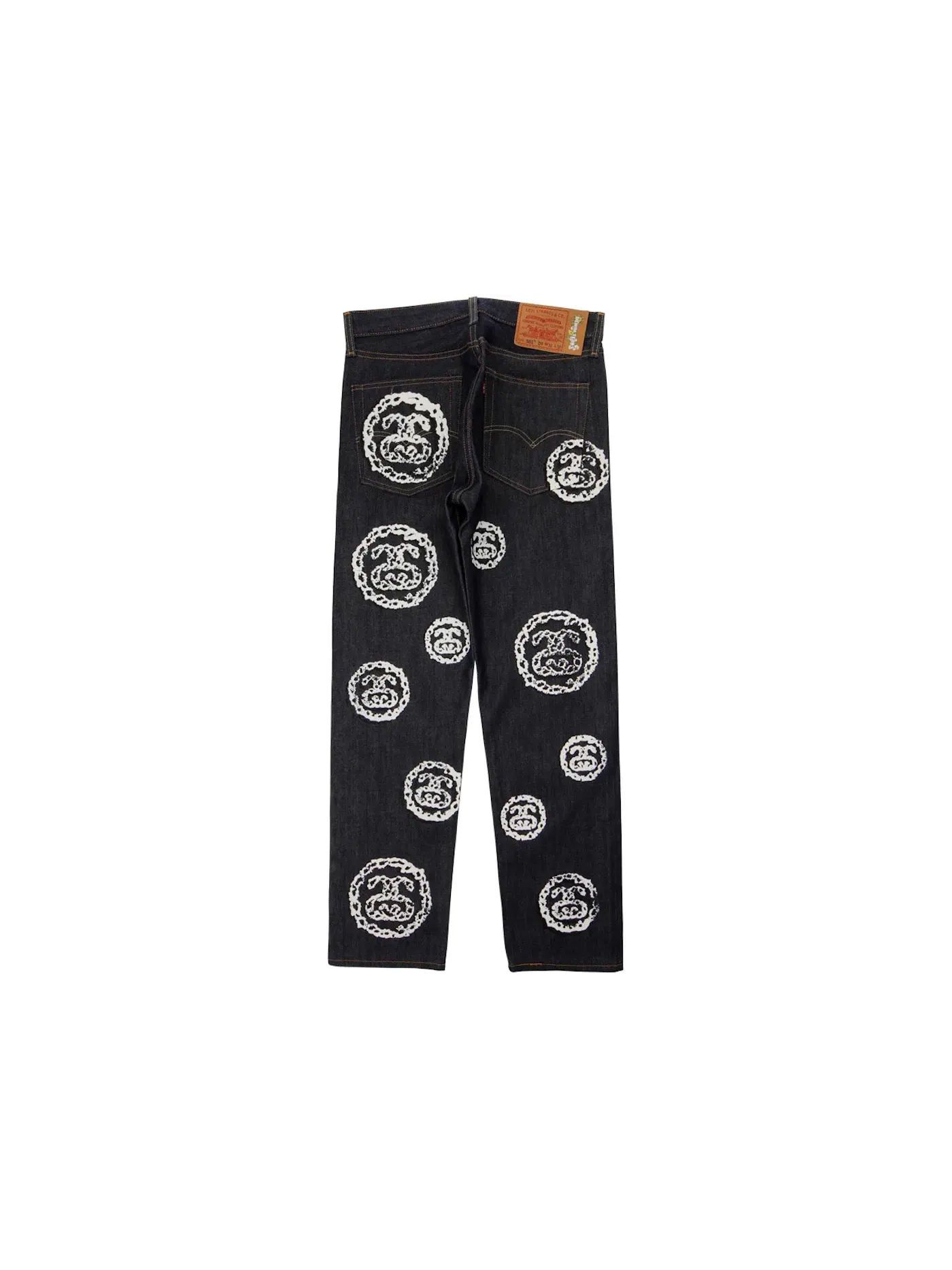 Мужские джинсы с прямым кроем Jean Stussy — изображение 2 из 2, джинсовый синий