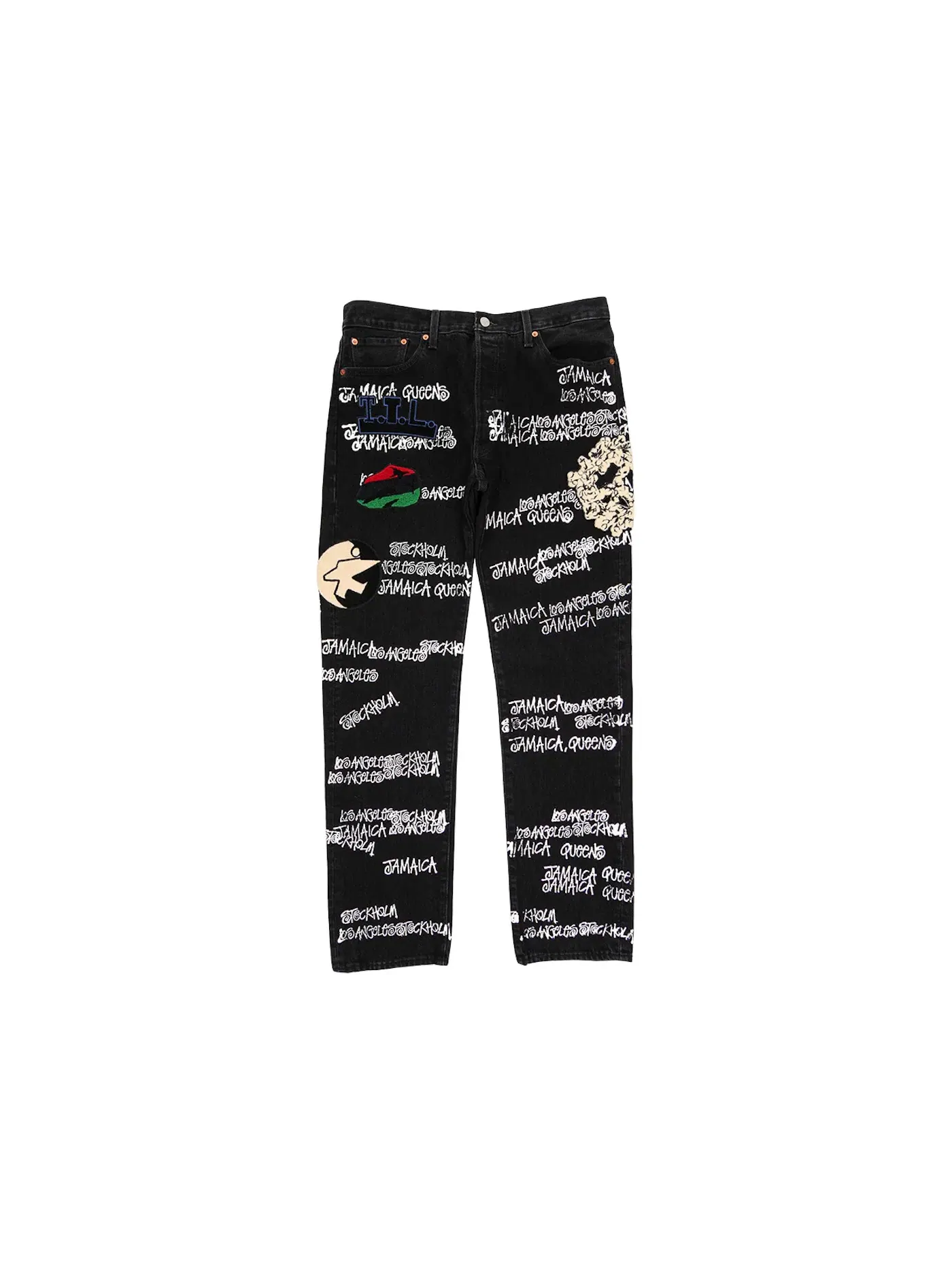 Мужские джинсы из коллаборации TTL 501 Stussy x Denim Tears x Our Legacy — изображение 1 из 2, черный