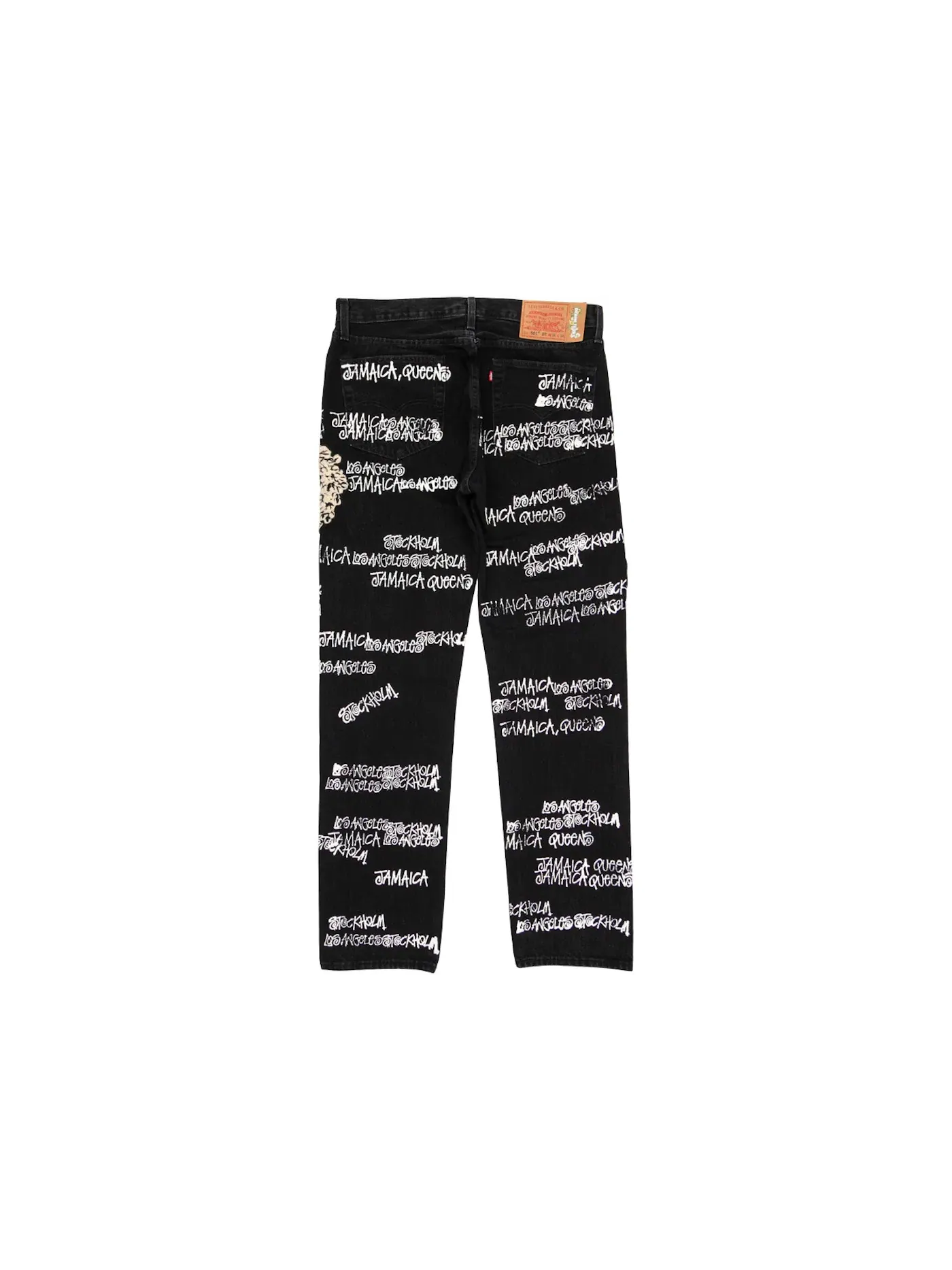 Мужские джинсы из коллаборации TTL 501 Stussy x Denim Tears x Our Legacy — изображение 2 из 2, черный