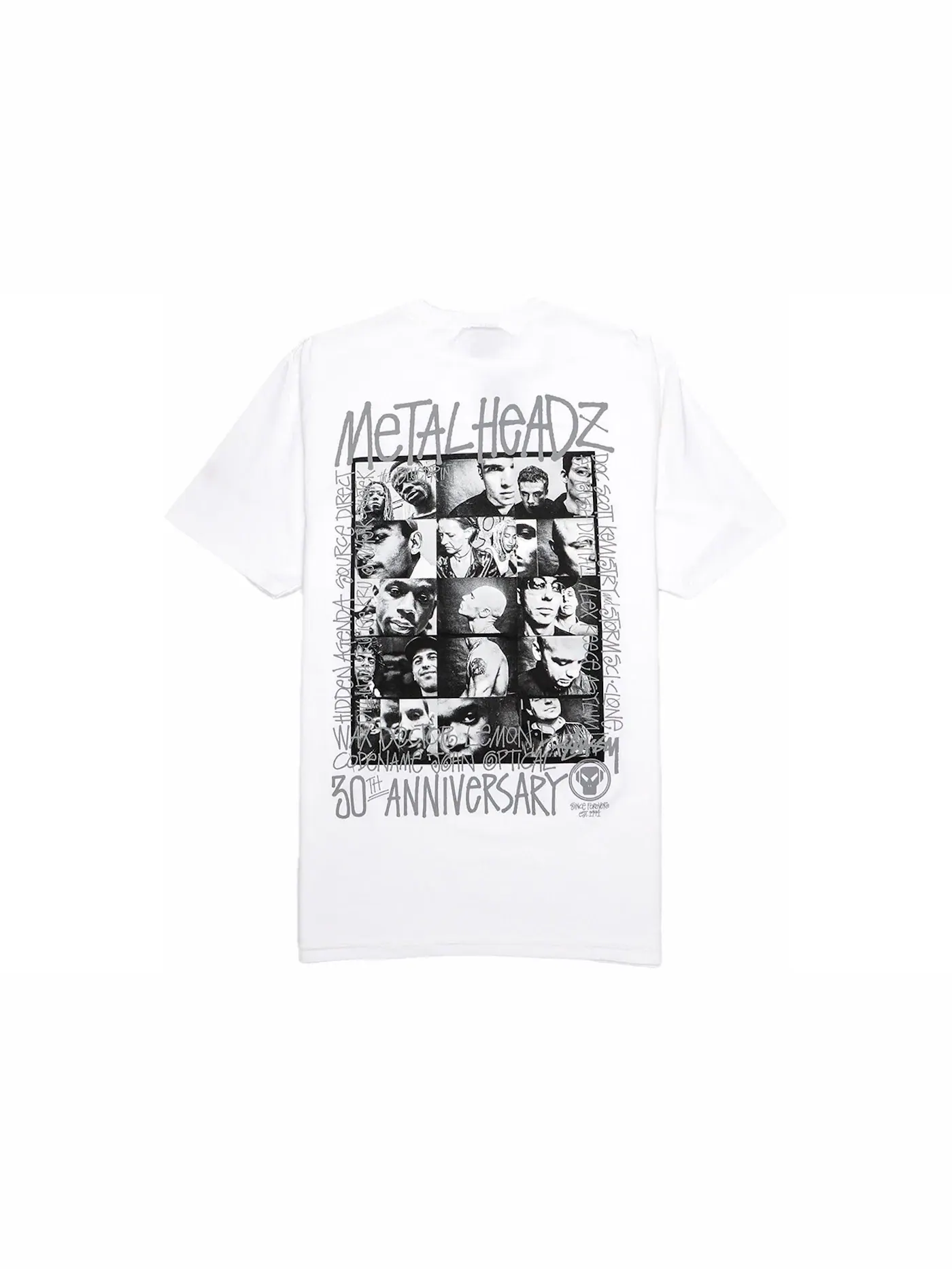 Мужская футболка с принтом Stussy x Goldie Metalheadz 30 Tee Stussy — изображение 2 из 2, белый