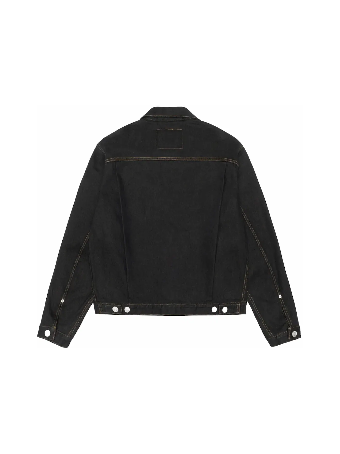 Мужская куртка с принтом Trucker Jacket Stussy — изображение 2 из 2, черный/коричневый
