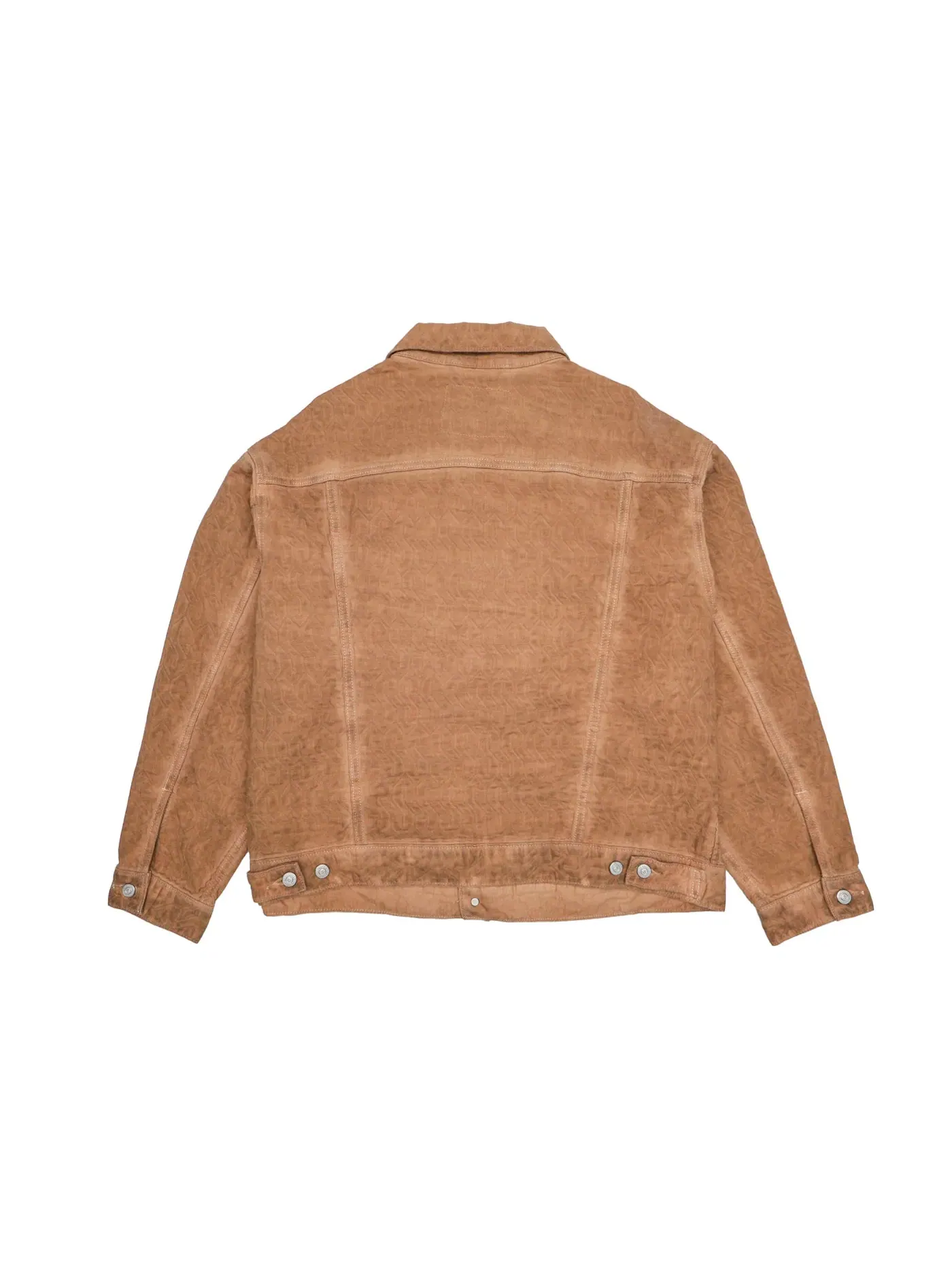 Мужская куртка с жаккардовым узором Stussy x Levis Jacket — изображение 2 из 2, коричневый