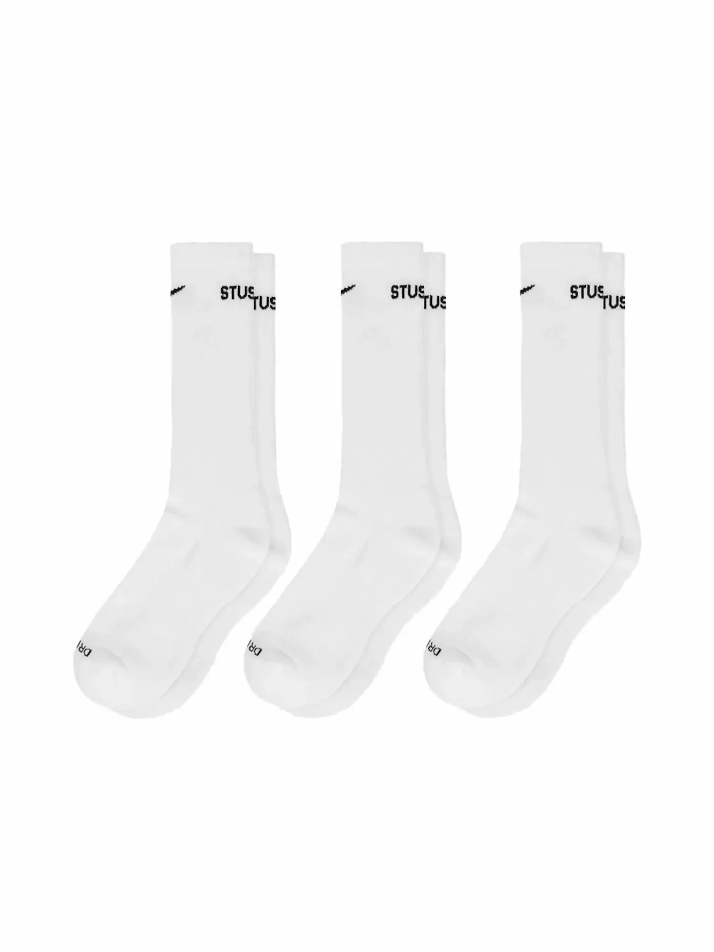Детские носки с технологией Dri-FIT Socks (3 Pack) Stussy — изображение 1 из 2, белый