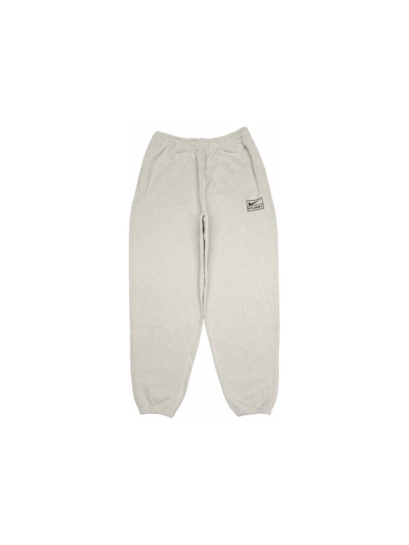 Мужские спортивные штаны из флиса с принтом Sweatpants (FW23) Stussy — изображение 1 из 2, серый