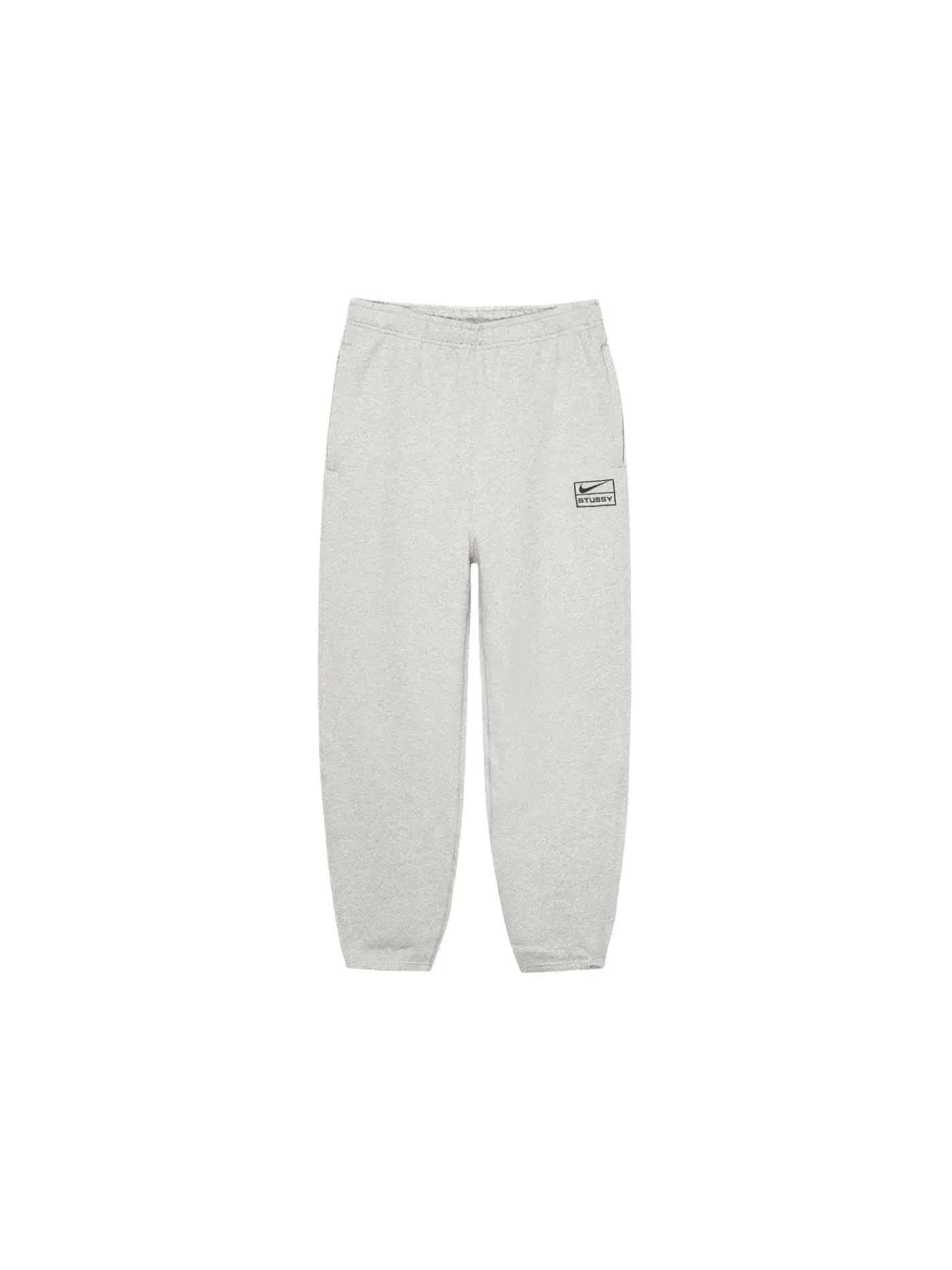 Мужские спортивные брюки из флиса с принтом Pant FW25 Stussy — изображение 1 из 2, серый