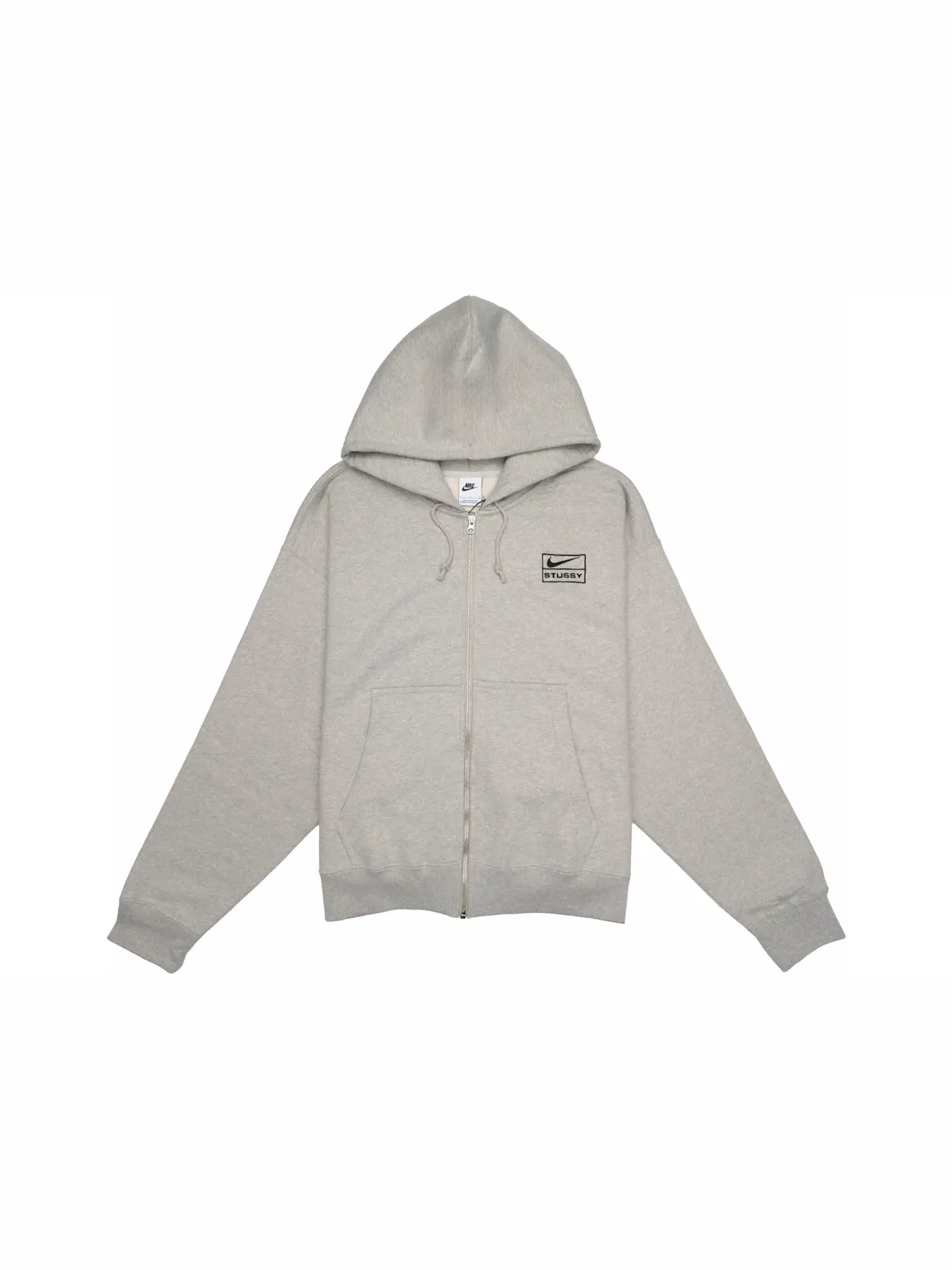 Мужская худи с принтом Stussy x Nike Hoodie Stussy — изображение 1 из 2, серый