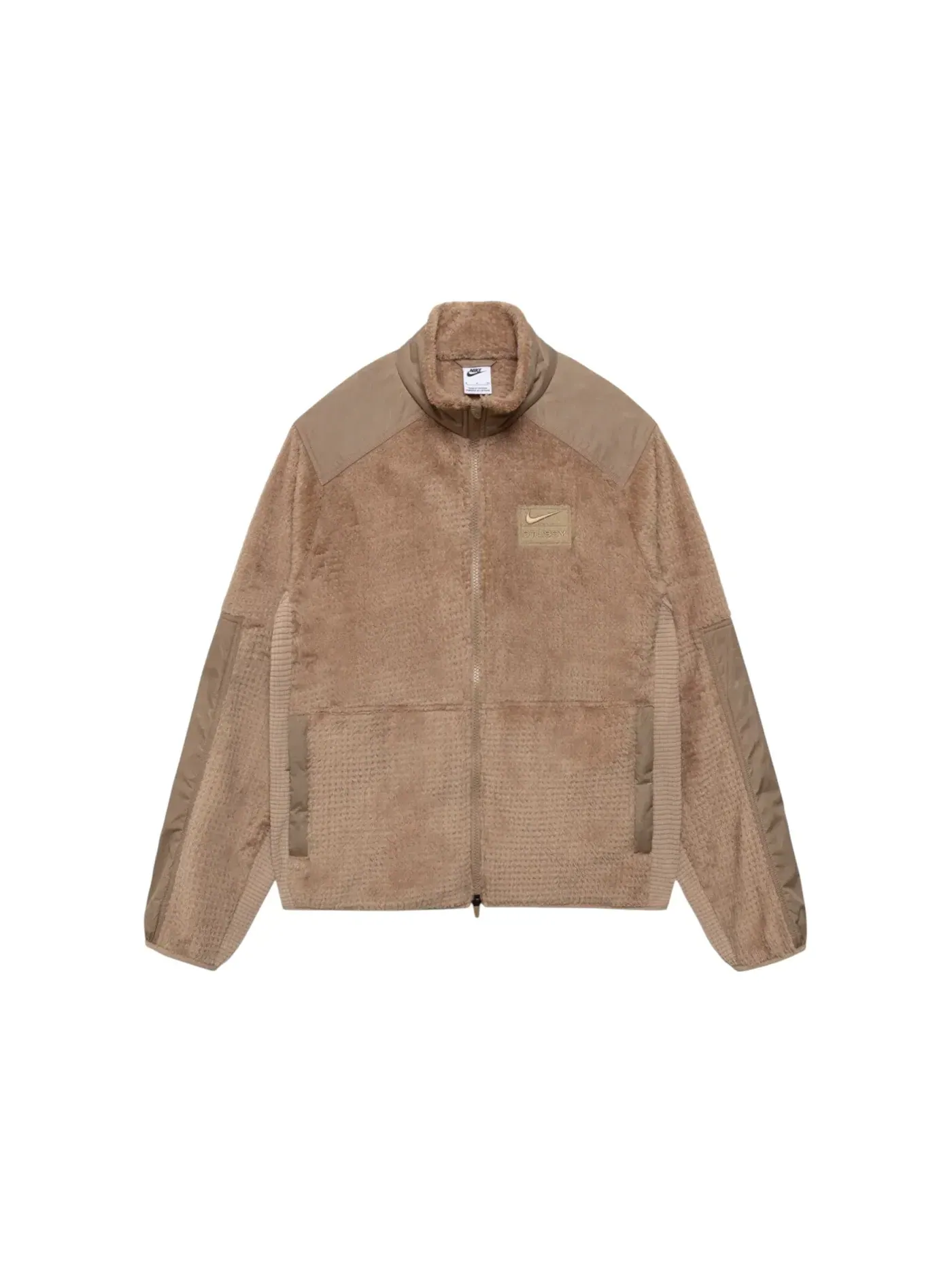 Мужская куртка-худи из флиса Fleece Stussy, Pine Nut — изображение 1 из 2