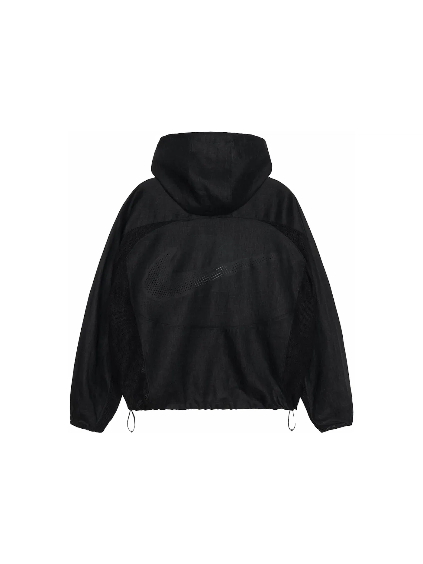 Мужская куртка-ракушка с льняной подкладкой Stussy x Nike — изображение 2 из 2, черный