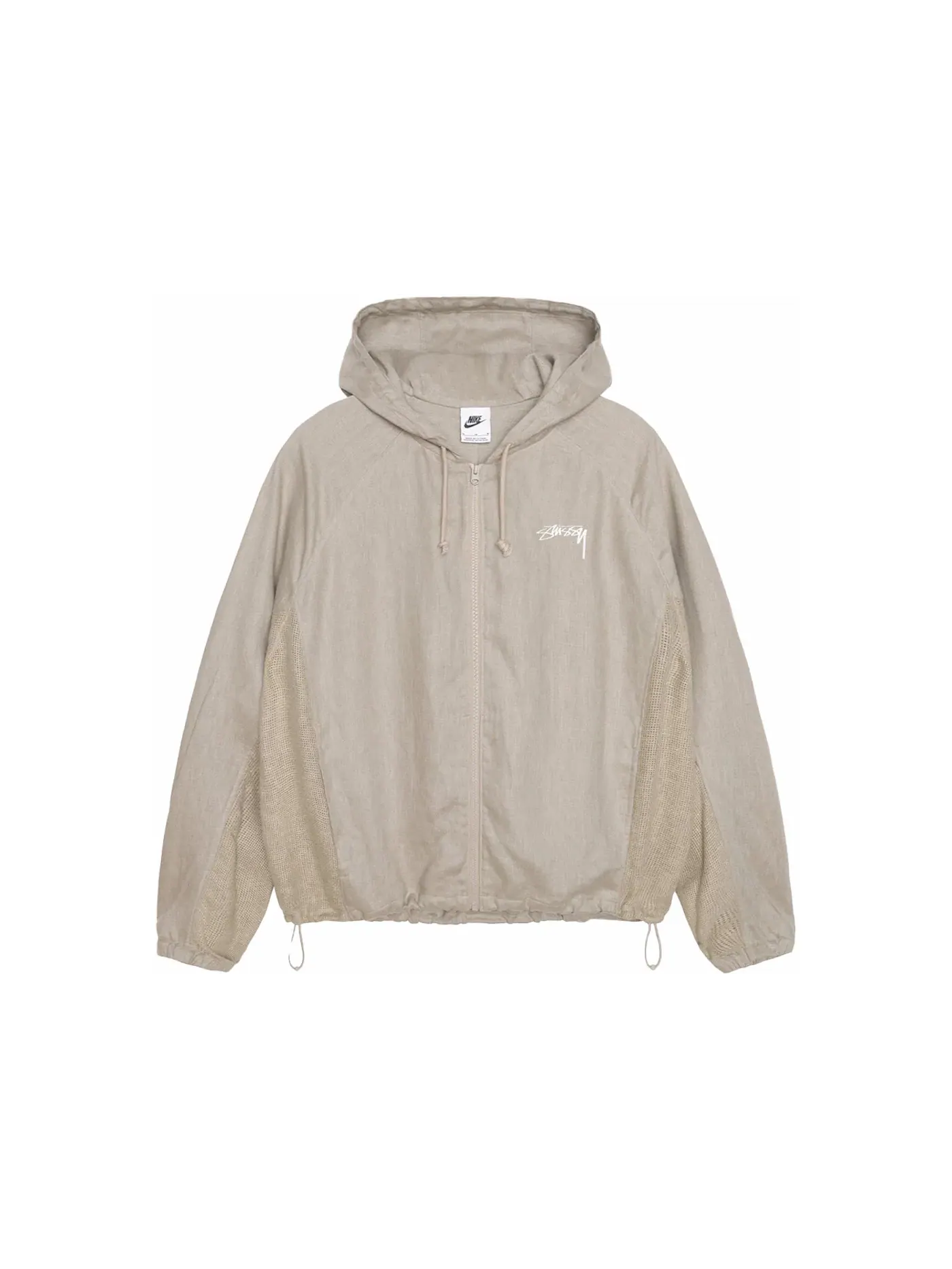 Мужская куртка из льна с капюшоном Stussy x Nike — изображение 1 из 2, чино