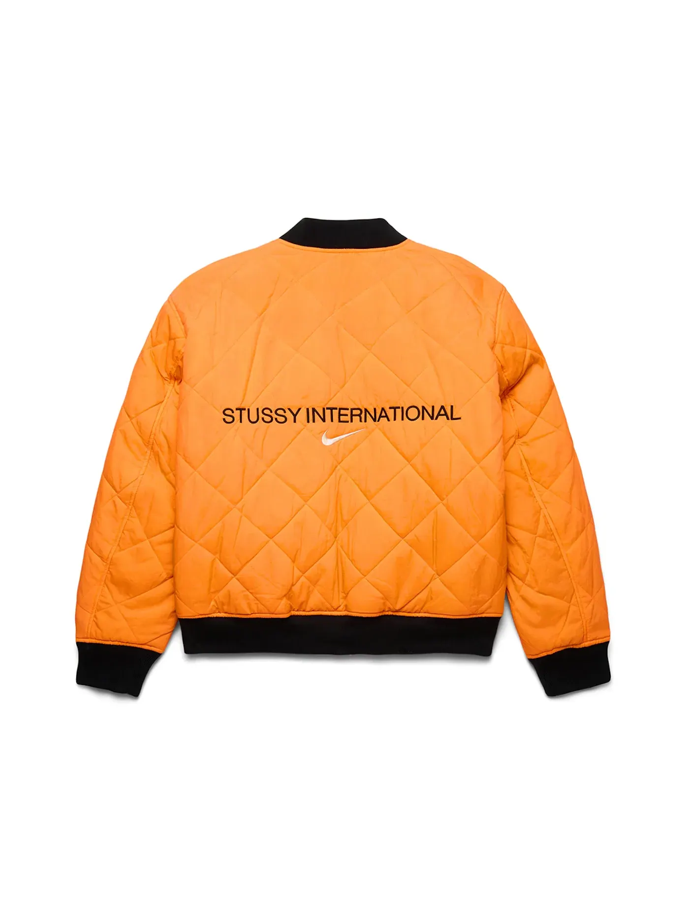 Мужская куртка-бомбер двусторонняя Stussy x Nike Reversible Varsity Jacket Stussy — изображение 4 из 4, оливковый/яркий