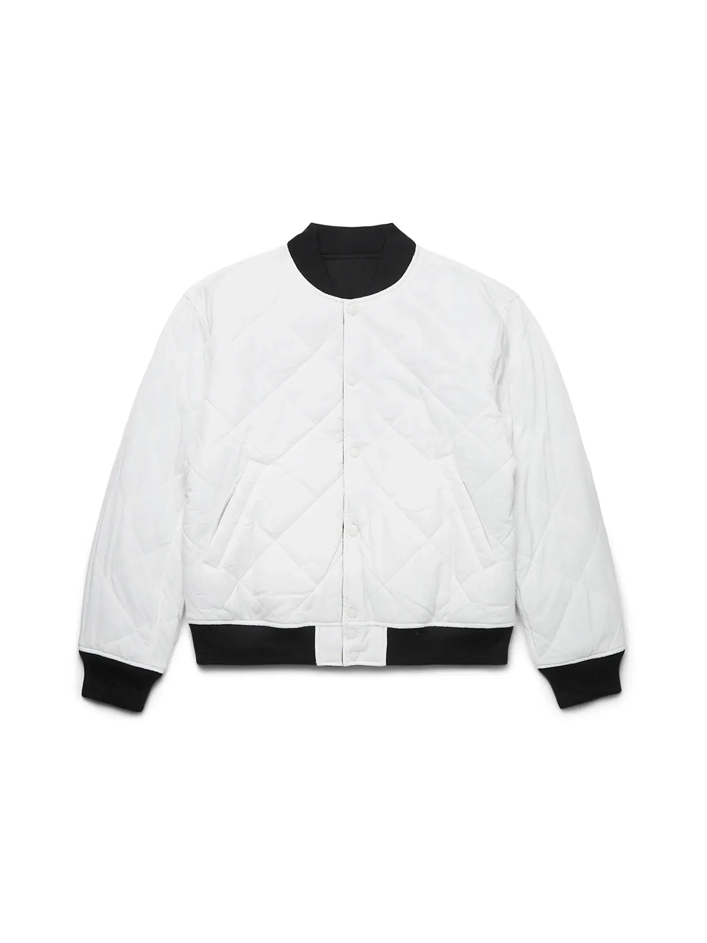 Мужская куртка-бомбер на молнии Stussy x Nike Reversible Varsity Jacket — изображение 3 из 4, черный