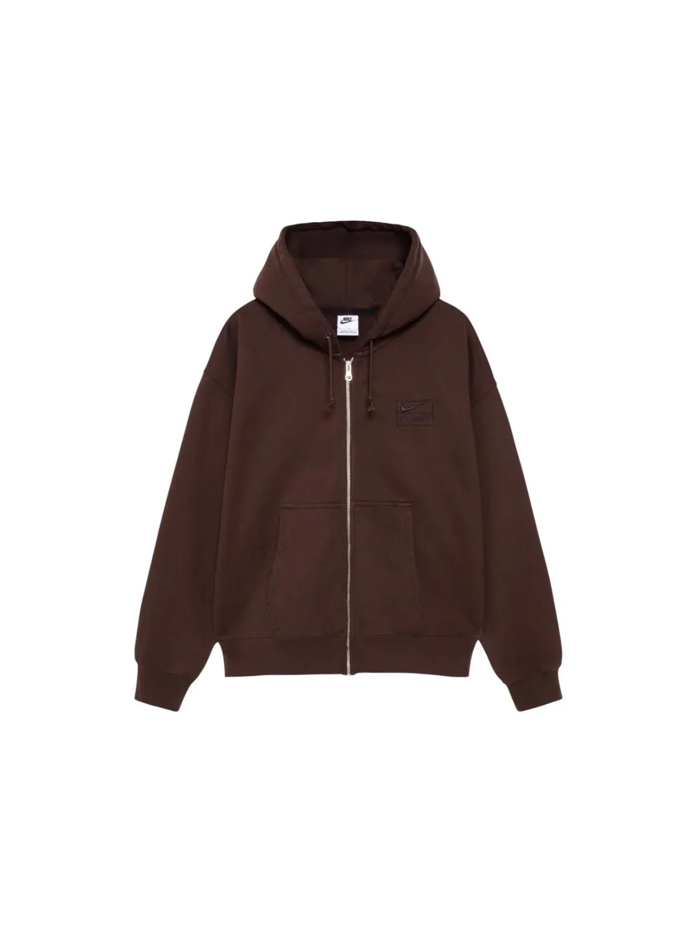 Мужская худи с каменной стиркой Hoodie (FW25) Stussy — изображение 1 из 2, угольный