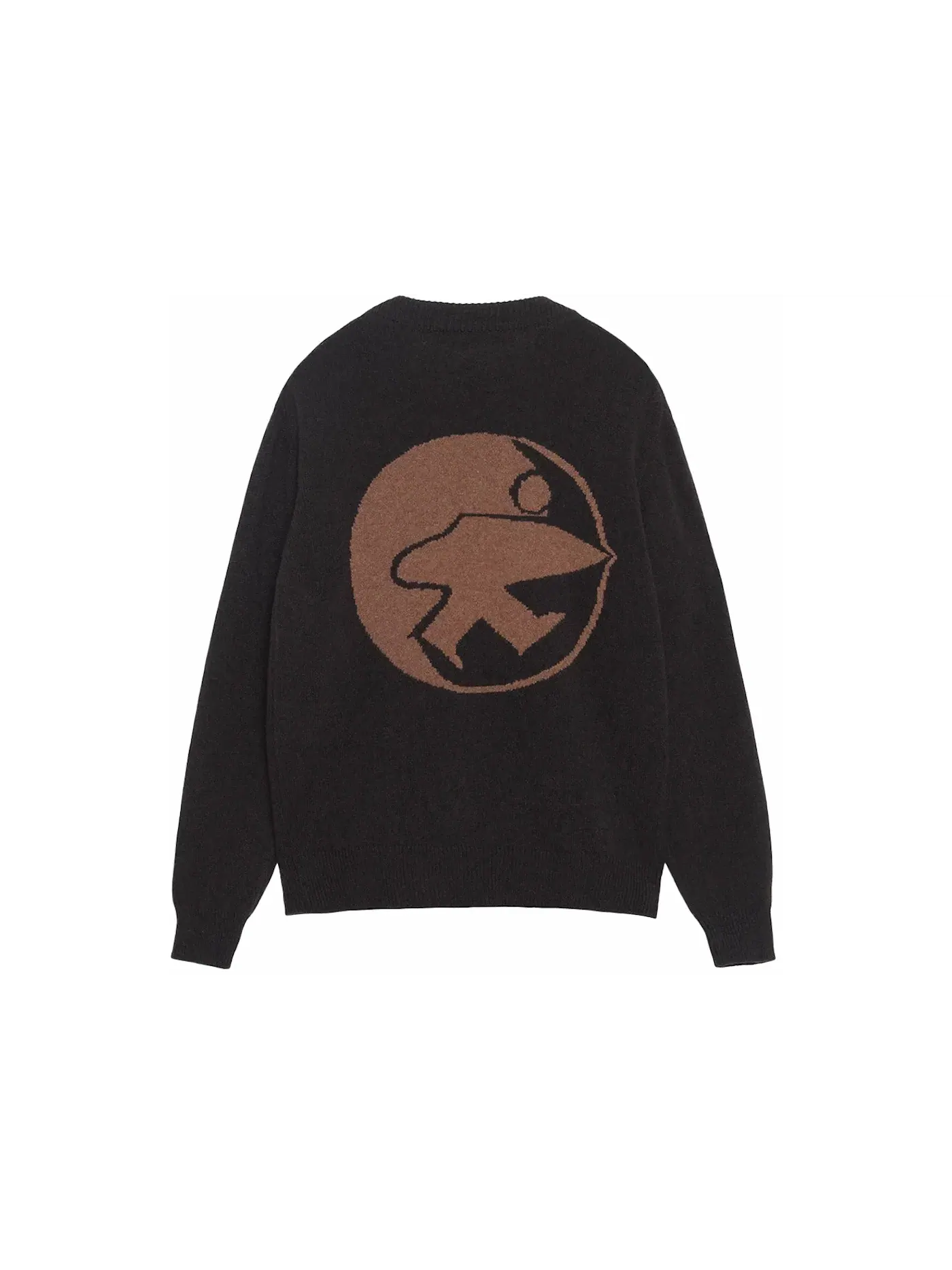 Мужской джемпер с круглым вырезом Roundneck Stussy — изображение 1 из 2, темный коричневый