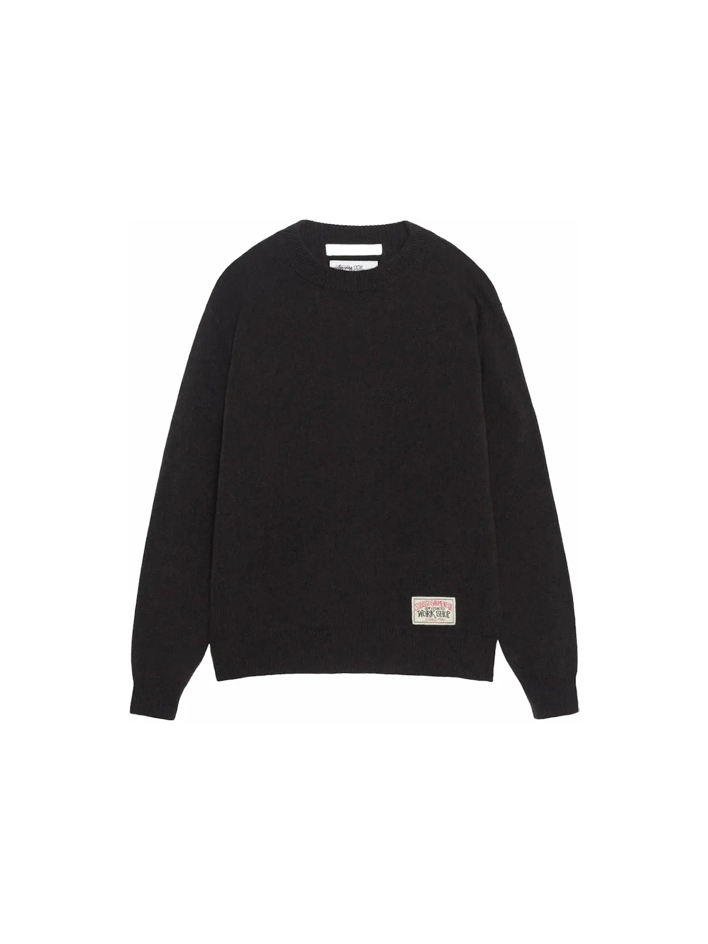 Мужской джемпер с круглым вырезом Roundneck Stussy — изображение 2 из 2, темный коричневый