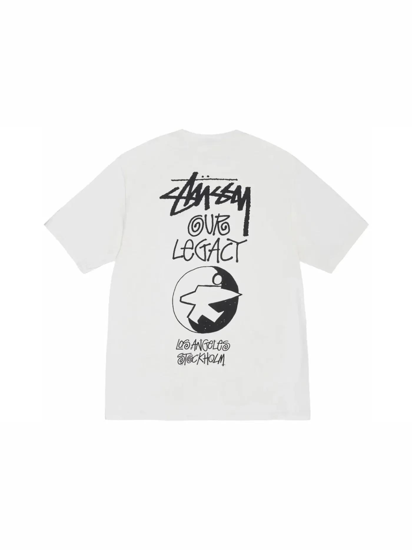 Мужская футболка с пигментным окрашиванием Stussy x Our Legacy Ol Surfman Tee — изображение 1 из 2, прозрачный