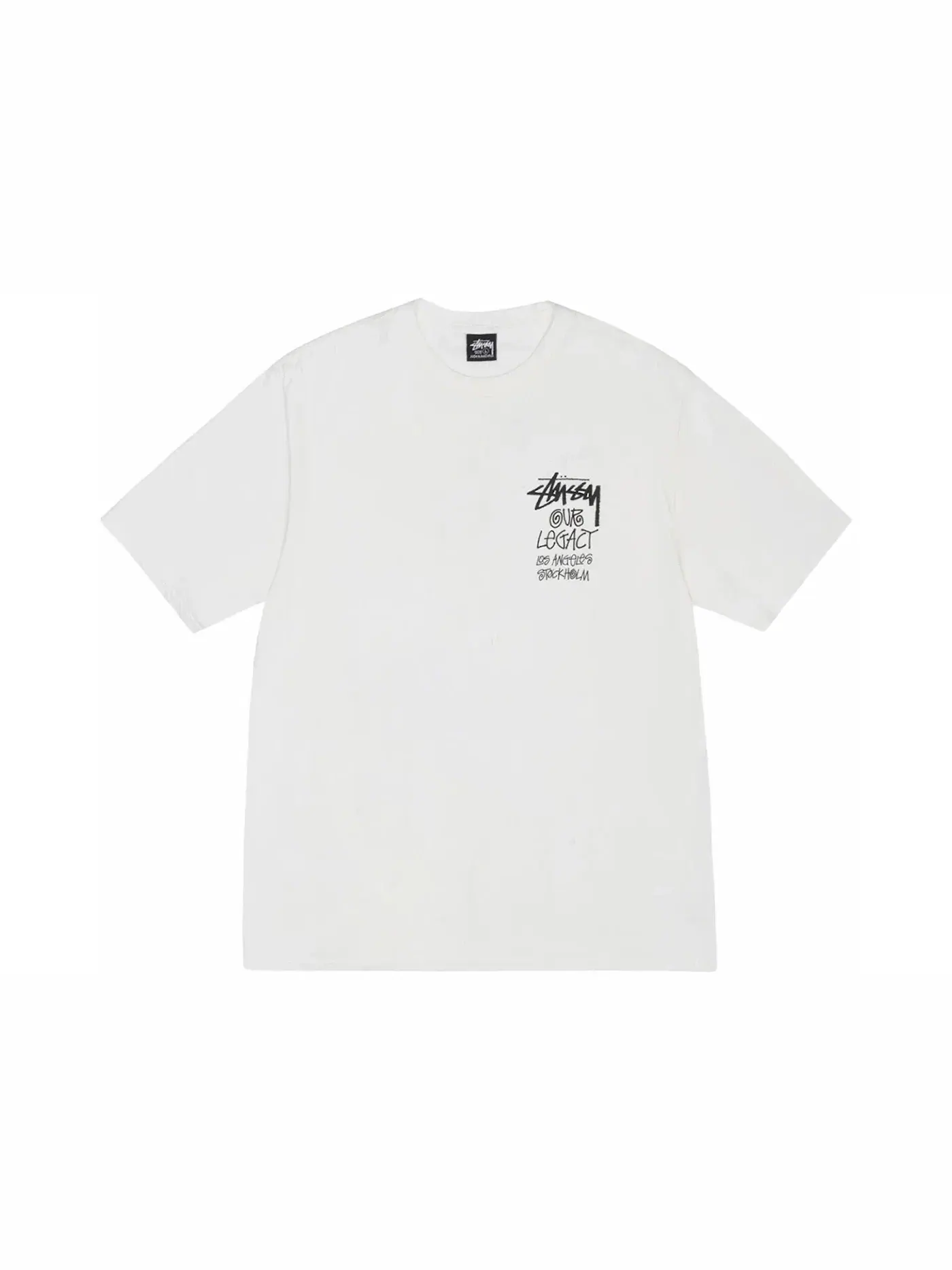 Мужская футболка с пигментным окрашиванием Stussy x Our Legacy Ol Surfman Tee — изображение 2 из 2, прозрачный