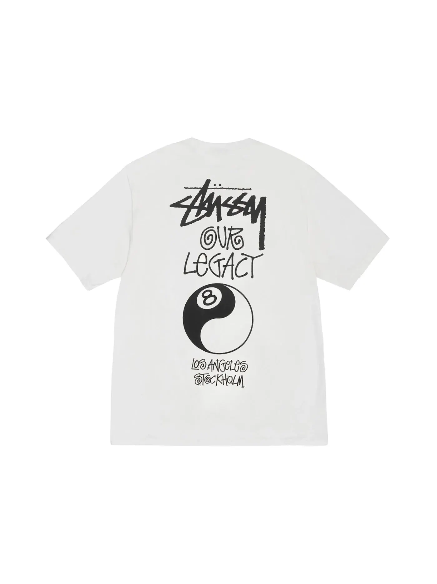 Мужская футболка с принтом Stussy Tee Stussy — изображение 1 из 2, прозрачный