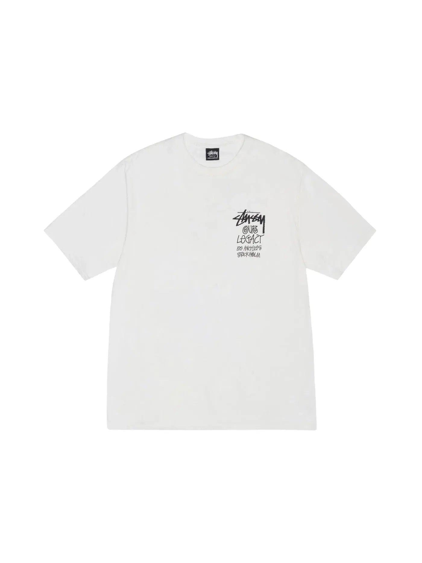 Мужская футболка с принтом Stussy Tee Stussy — изображение 2 из 2, прозрачный