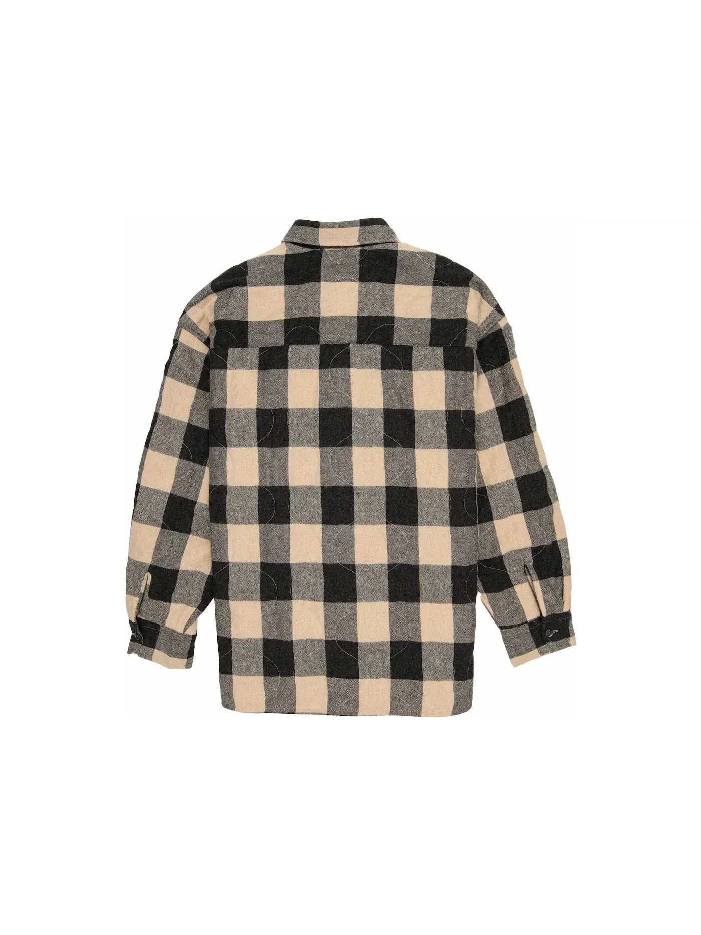 Мужская куртка с узором в клетку Stussy Jacket — изображение 2 из 2, серый/бежевый
