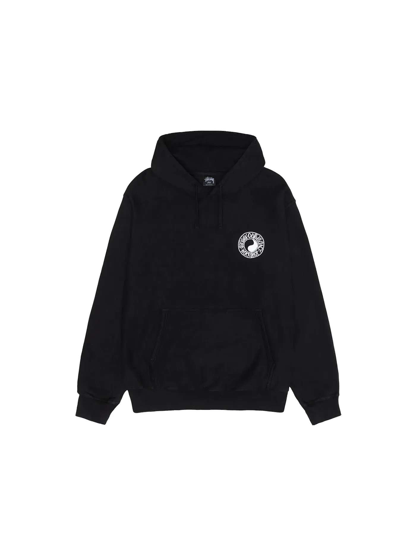 Мужской худи с пигментным окрашиванием Stussy x Our Legacy Work Shop Buana Pigment Dyed Hoodie — изображение 2 из 2, черный