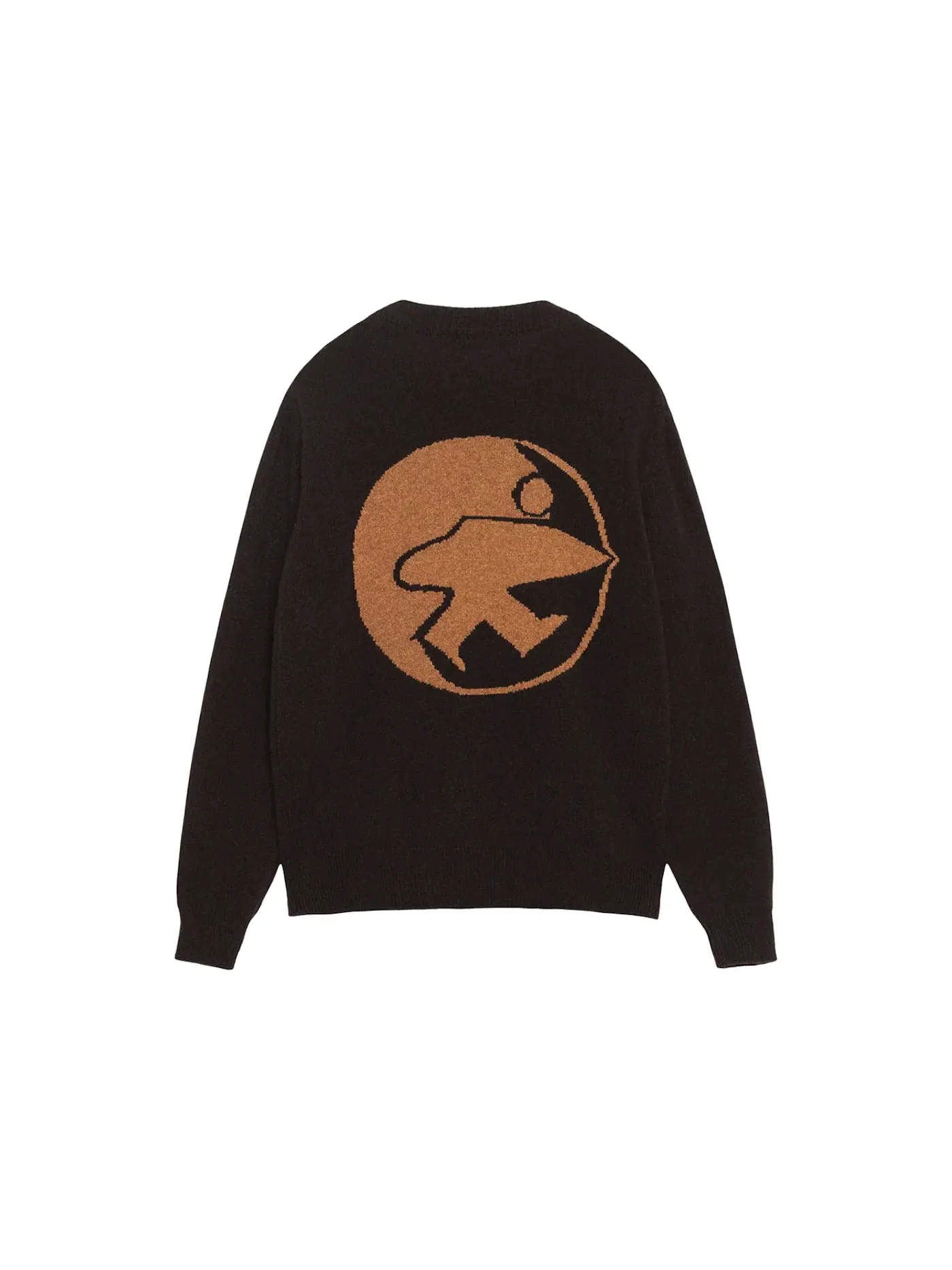 Мужской свитер с круглым вырезом Surfman Stussy — изображение 1 из 2, темный коричневый