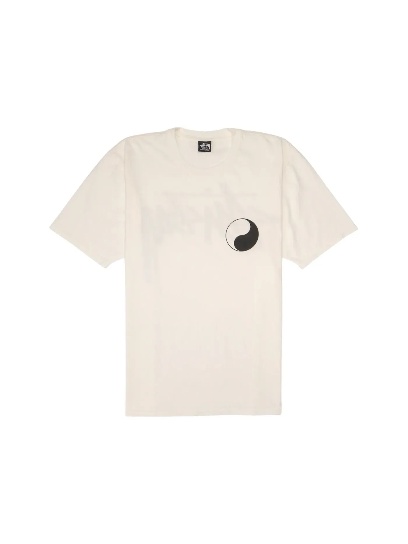 Мужская футболка с пигментным окрашиванием Stussy x Our Legacy Work Shop Yin Yang — изображение 1 из 2, прозрачный