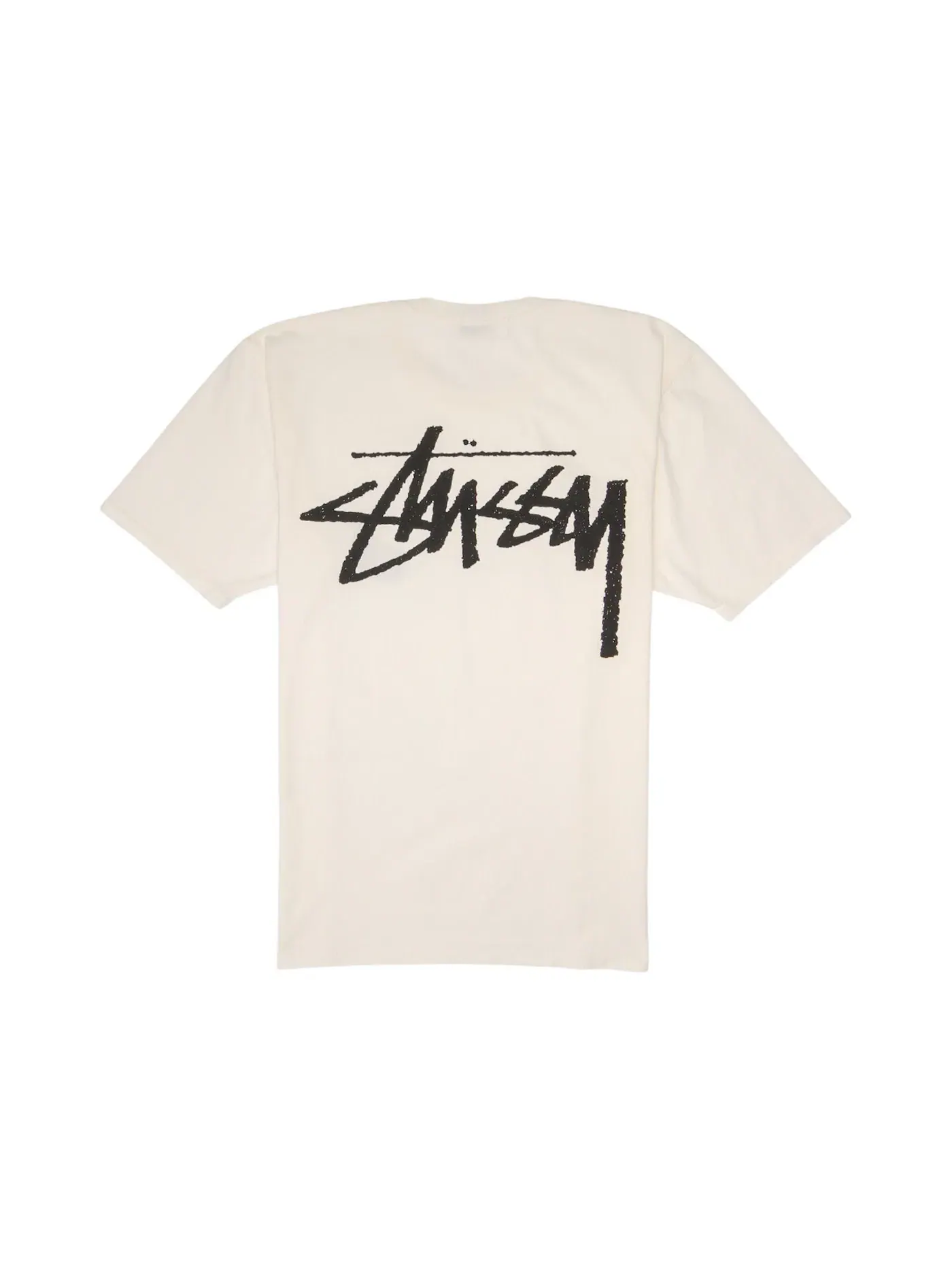 Мужская футболка с пигментным окрашиванием Stussy x Our Legacy Work Shop Yin Yang — изображение 2 из 2, прозрачный