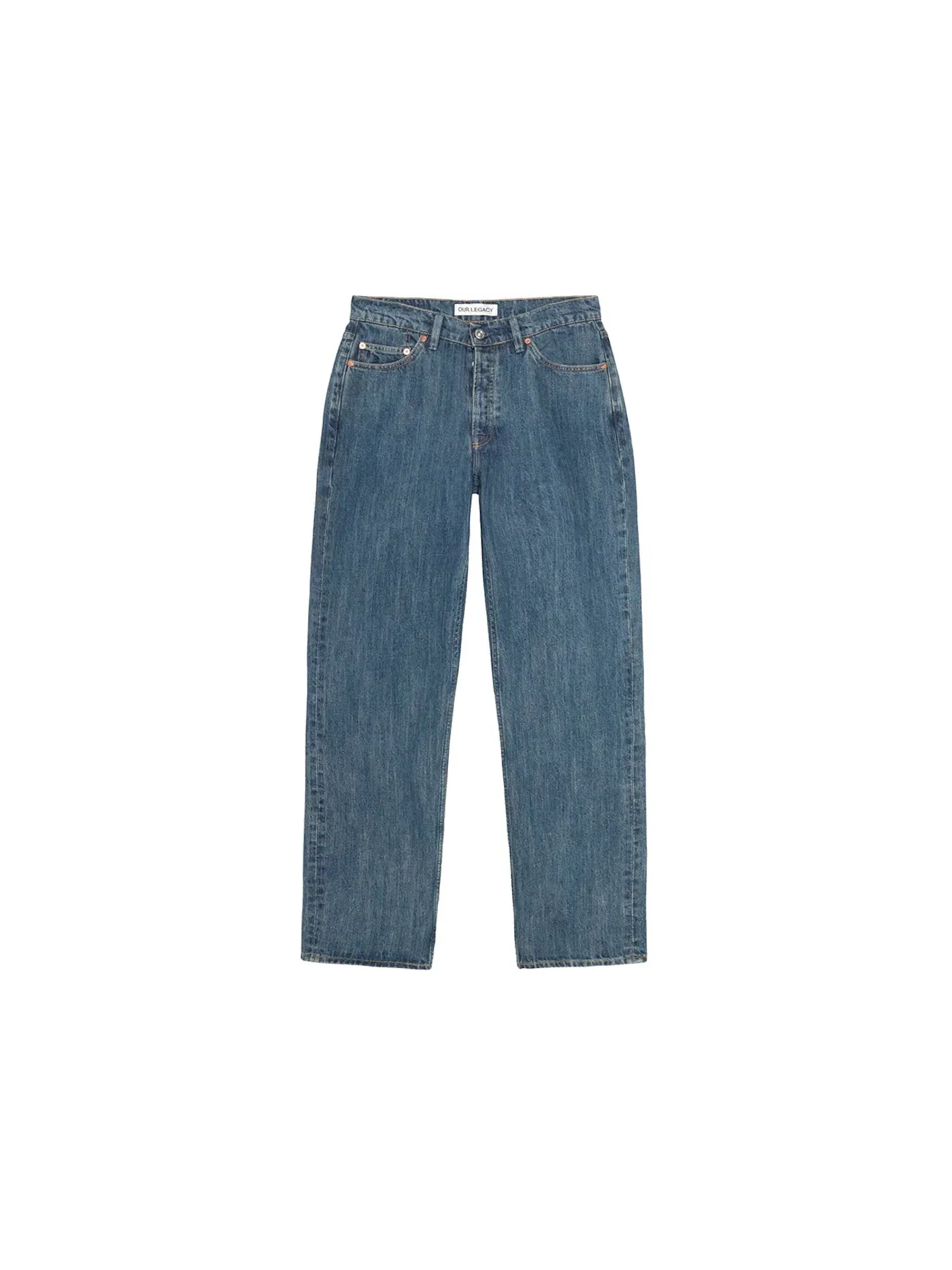 Мужские джинсы из денима Stussy x Our Legacy Work Shop Work Cut — изображение 1 из 2, синий