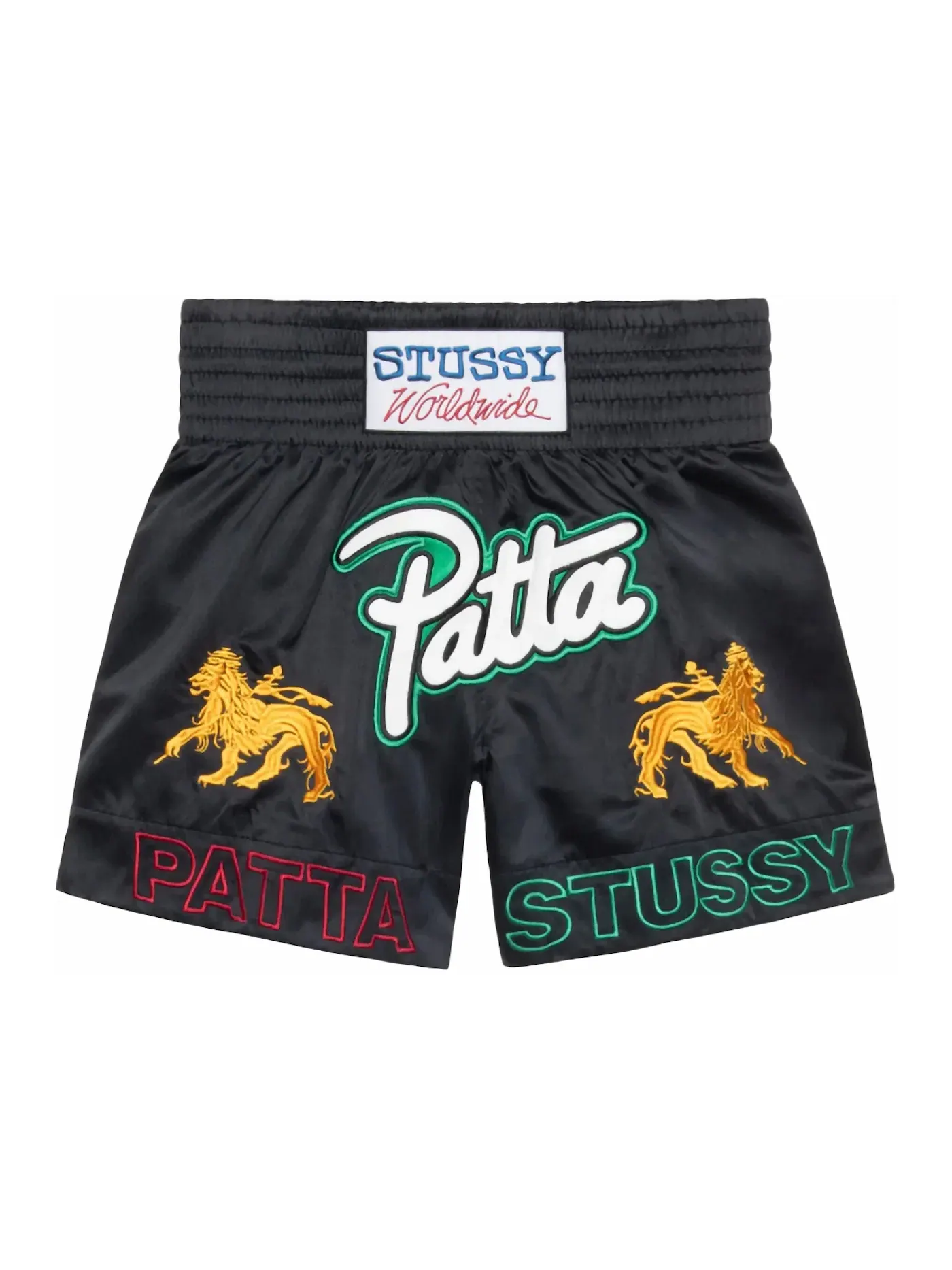 Мужские шорты с принтом Patta Stussy — изображение 1 из 2, черный