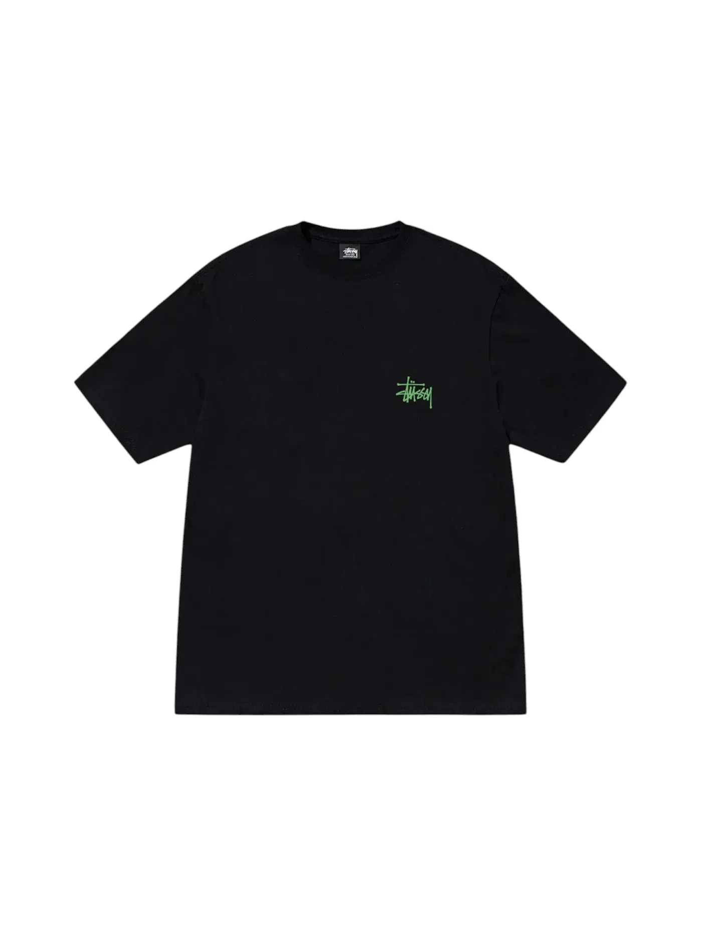 Мужская футболка с принтом Stussy Tee — изображение 2 из 2, черный