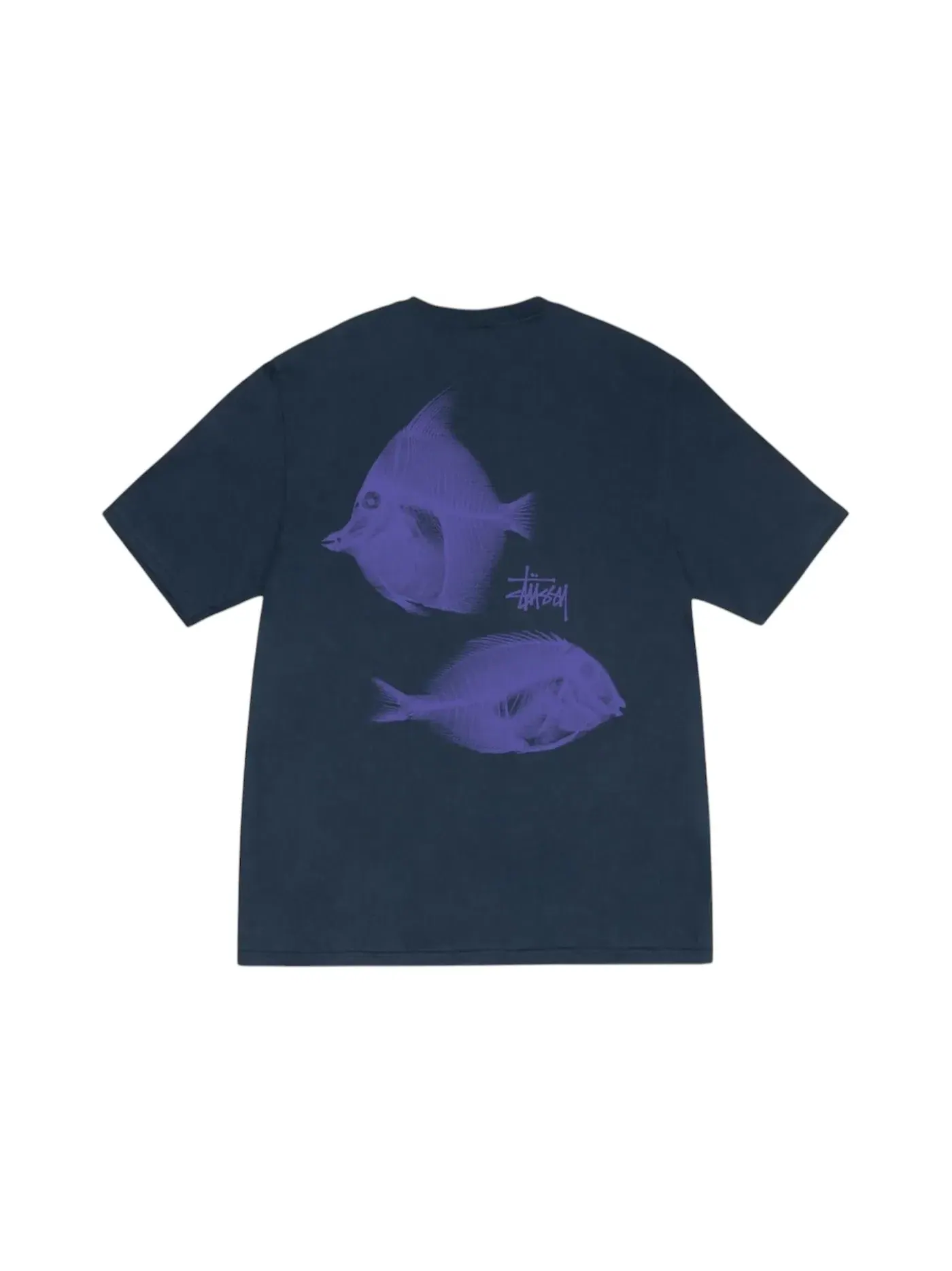 Мужская футболка с принтом Stussy Tee — изображение 1 из 1, темно-синий