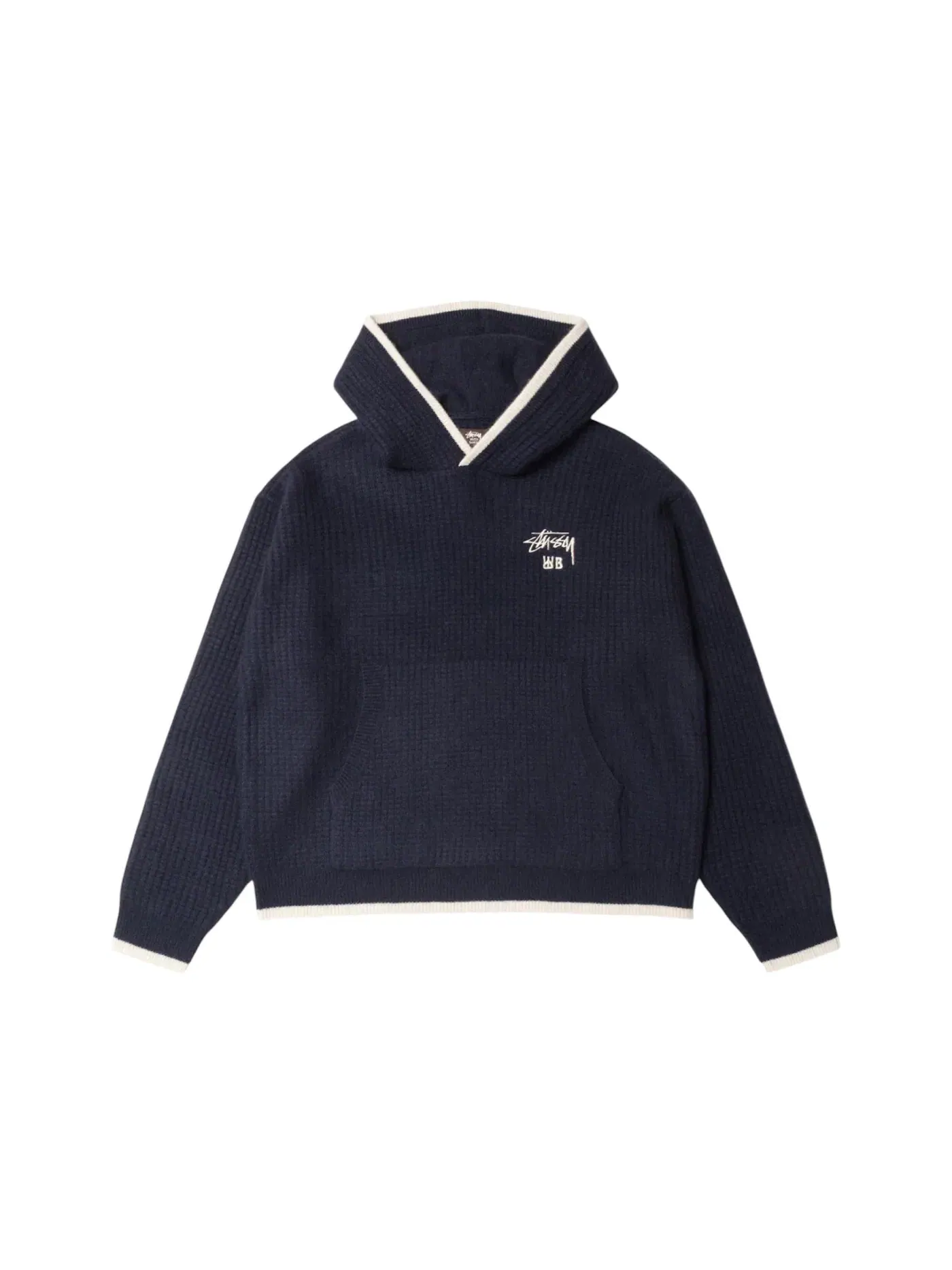 Мужской худи кашемировый Hoodie Stussy — изображение 1 из 2, темно-синий