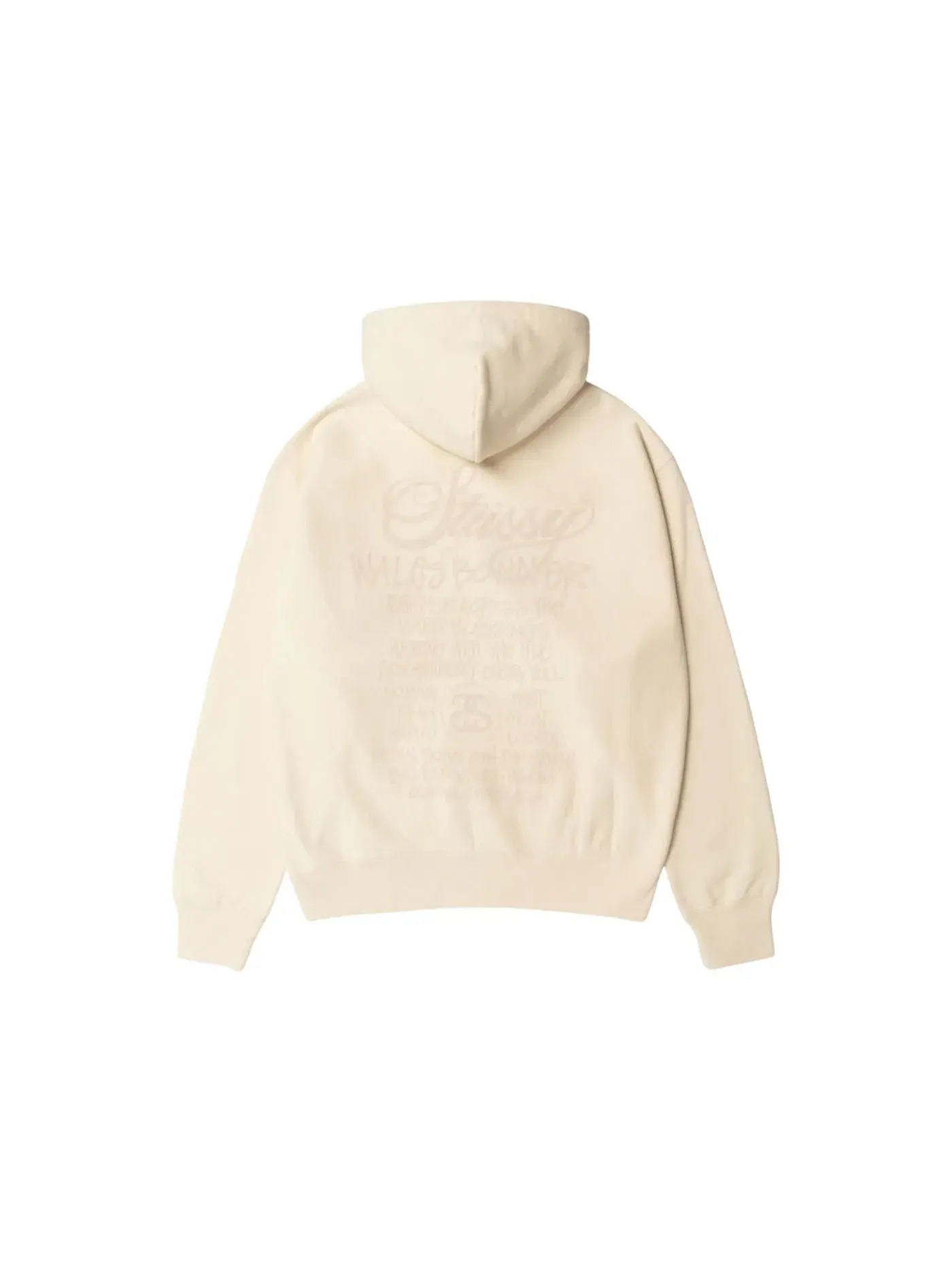 Мужское худи из флиса Stussy x Wales Bonner Hoodie — изображение 2 из 2, белый