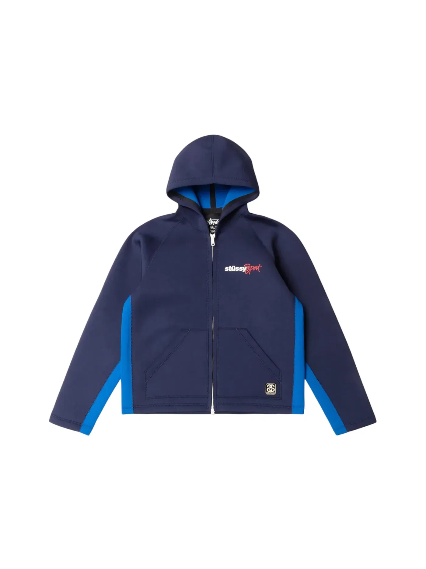 Мужская худи из неопрена Stussy x Wales Bonner Hoodie — изображение 1 из 2, темно-синий