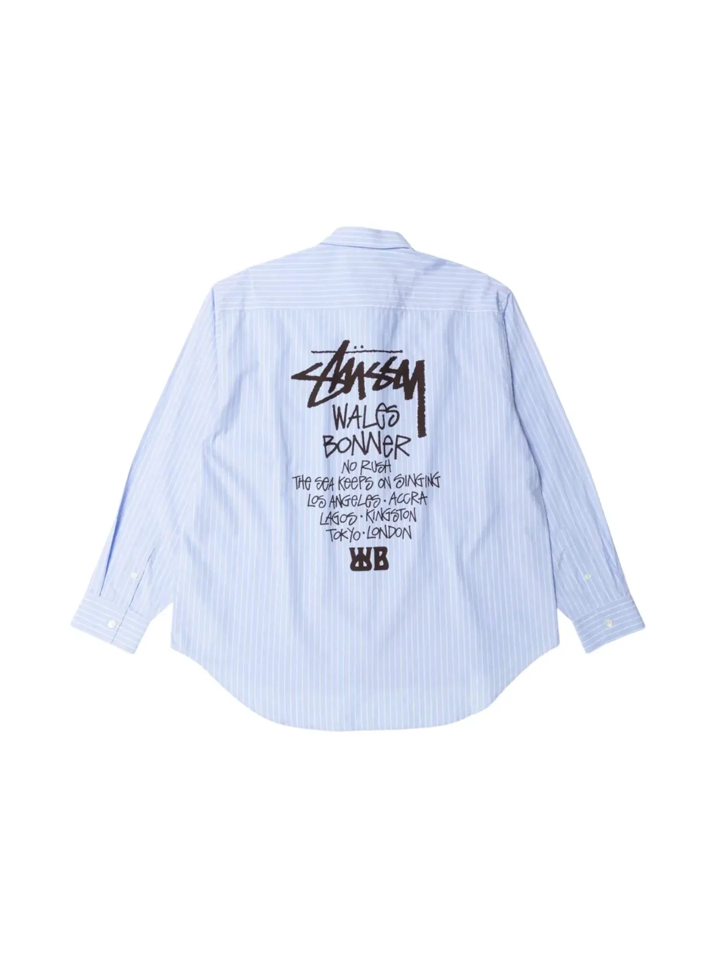 Мужская рубашка с принтом Shirt Stussy — изображение 2 из 2, полоса