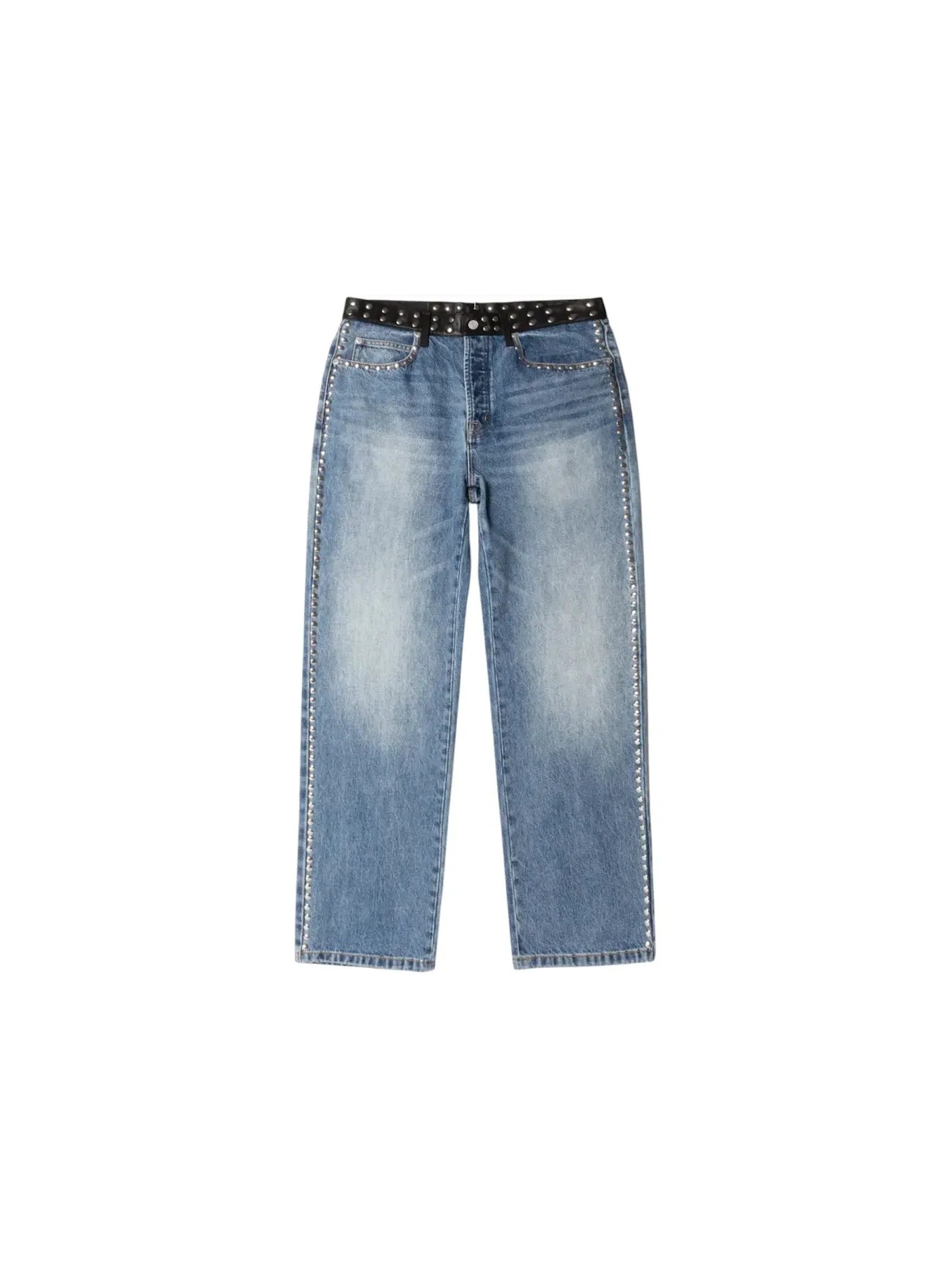 Мужские джинсы с заклепками Stussy x Wales Bonner Jean — изображение 1 из 2, синий
