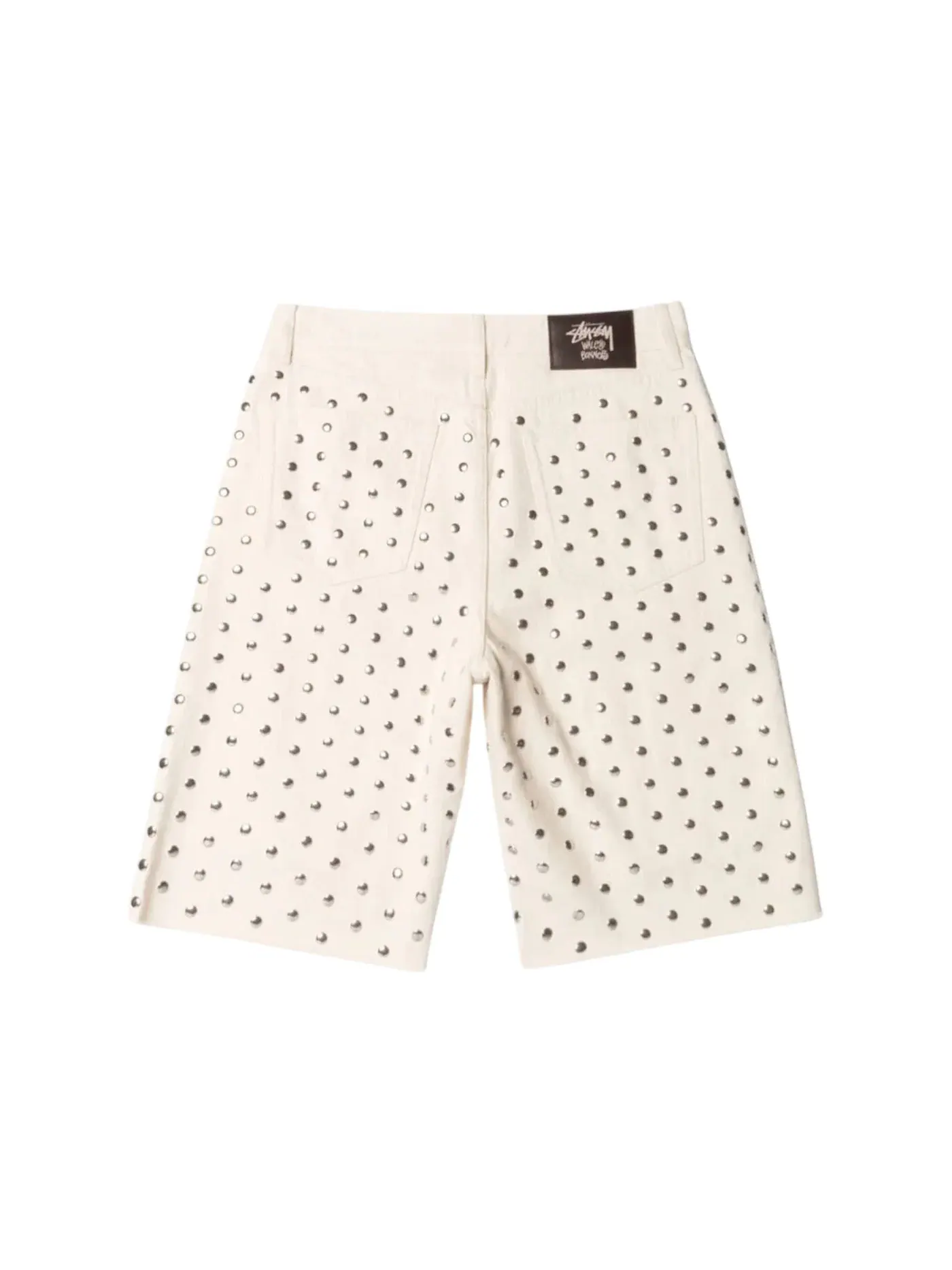 Мужские шорты Stussy x Wales Bonner Studded Short — изображение 2 из 2, белый