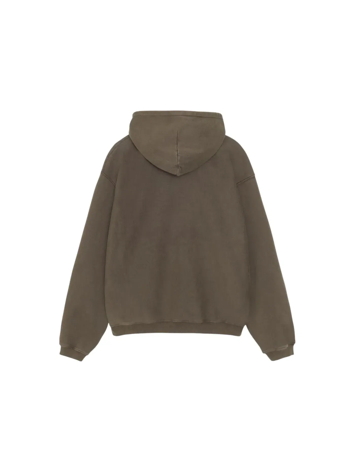 Мужская худи с принтом Stussy Hoodie — изображение 2 из 2, оливковый
