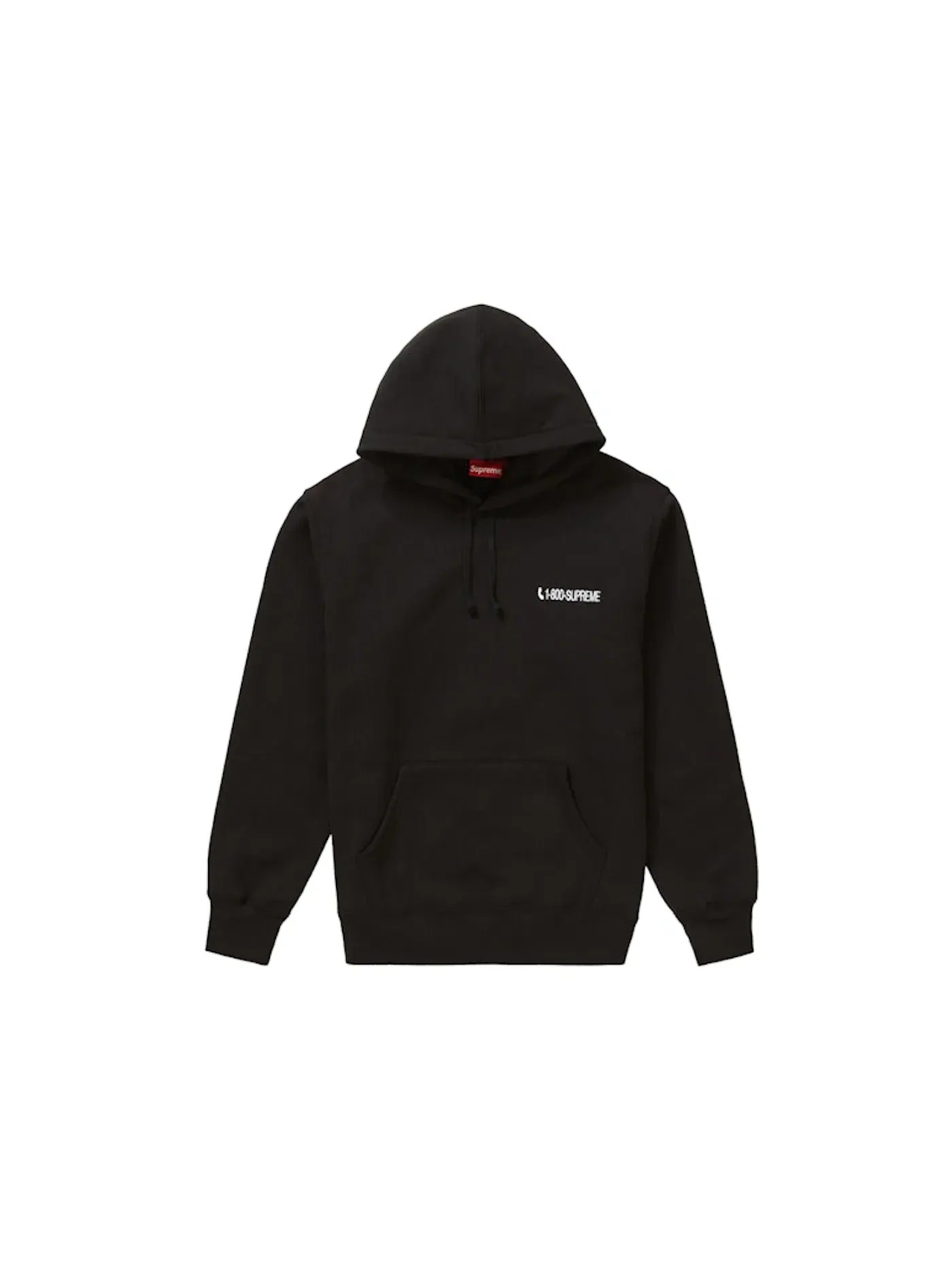 Мужская худи с капюшоном с принтом Hooded Sweatshirt Supreme — изображение 1 из 2, черный