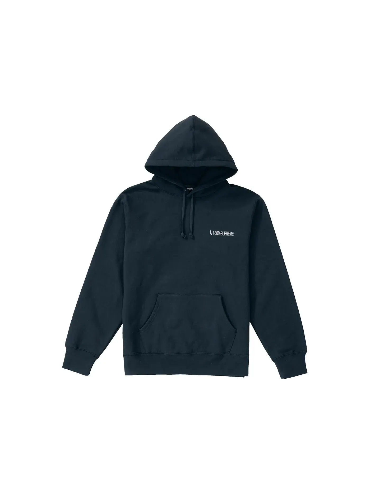 Мужская худи с капюшоном Supreme — изображение 1 из 2, темно-синий