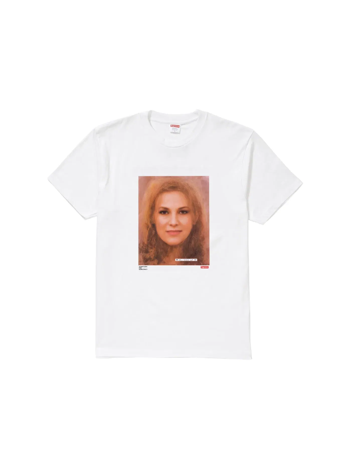 Мужская футболка с принтом Supreme Tee — изображение 1 из 1, белый