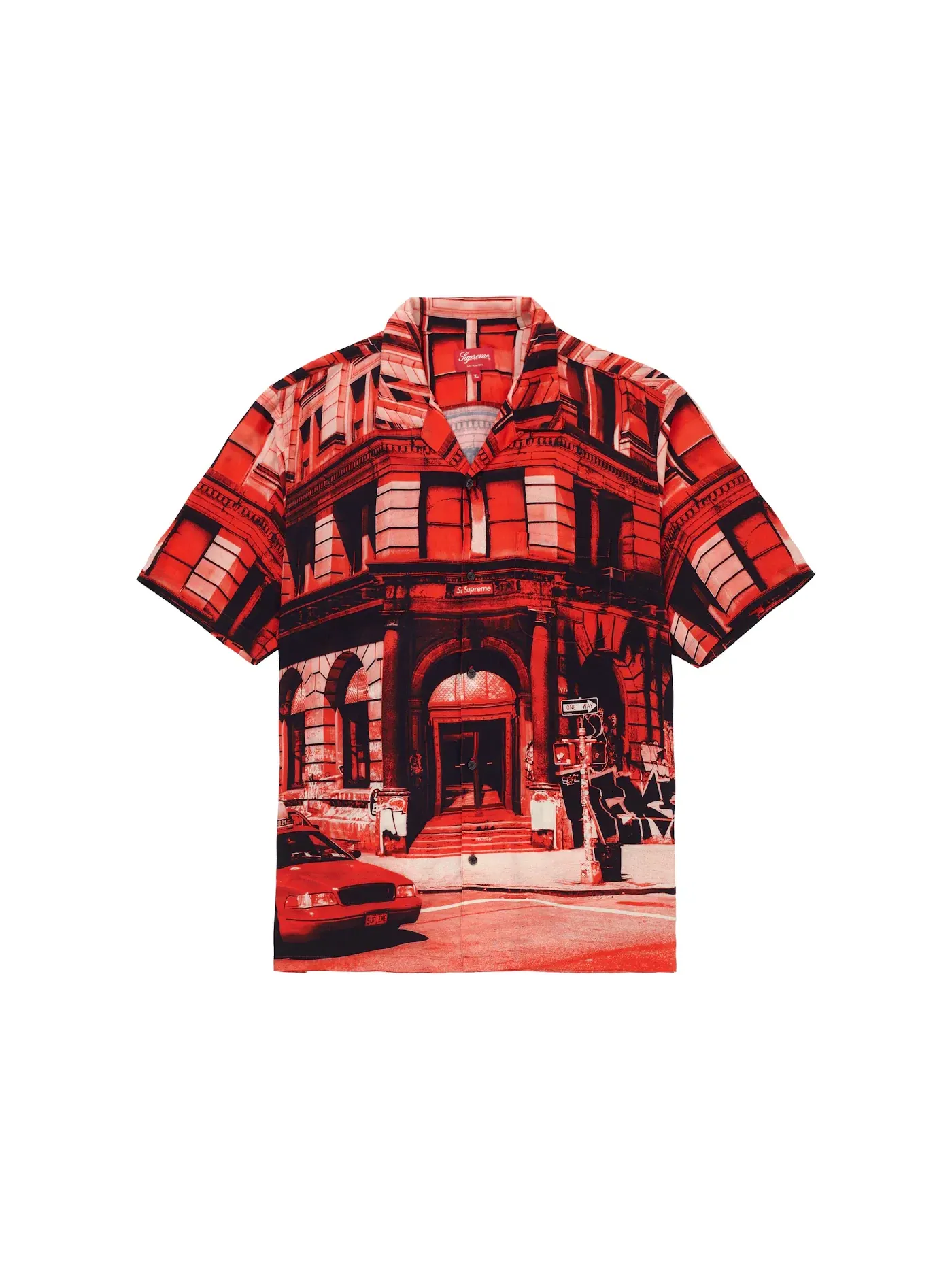 Мужская рубашка с коротким рукавом Supreme Shirt — изображение 1 из 1, красный