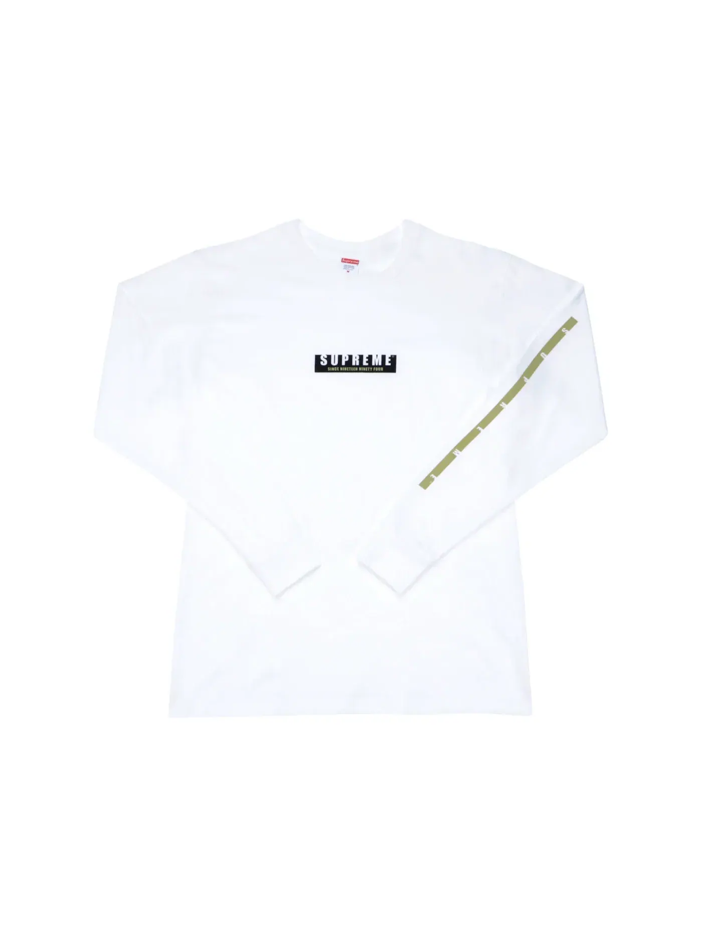 Мужская футболка с длинным рукавом Supreme Tee — изображение 1 из 1, белый